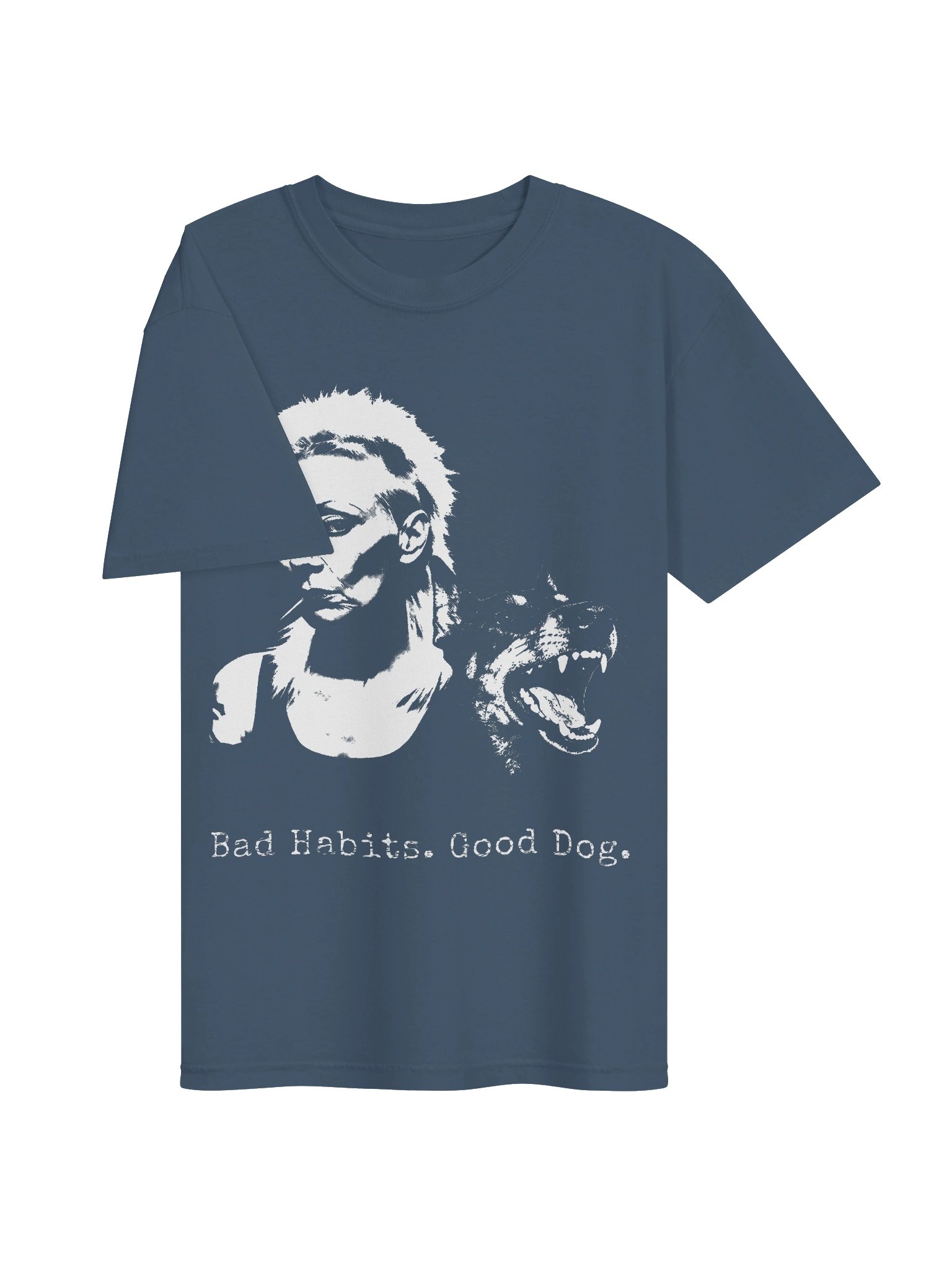 Bad Habits. Good Dog. // Heavyweight Vintage Graphic Tee product image (47)