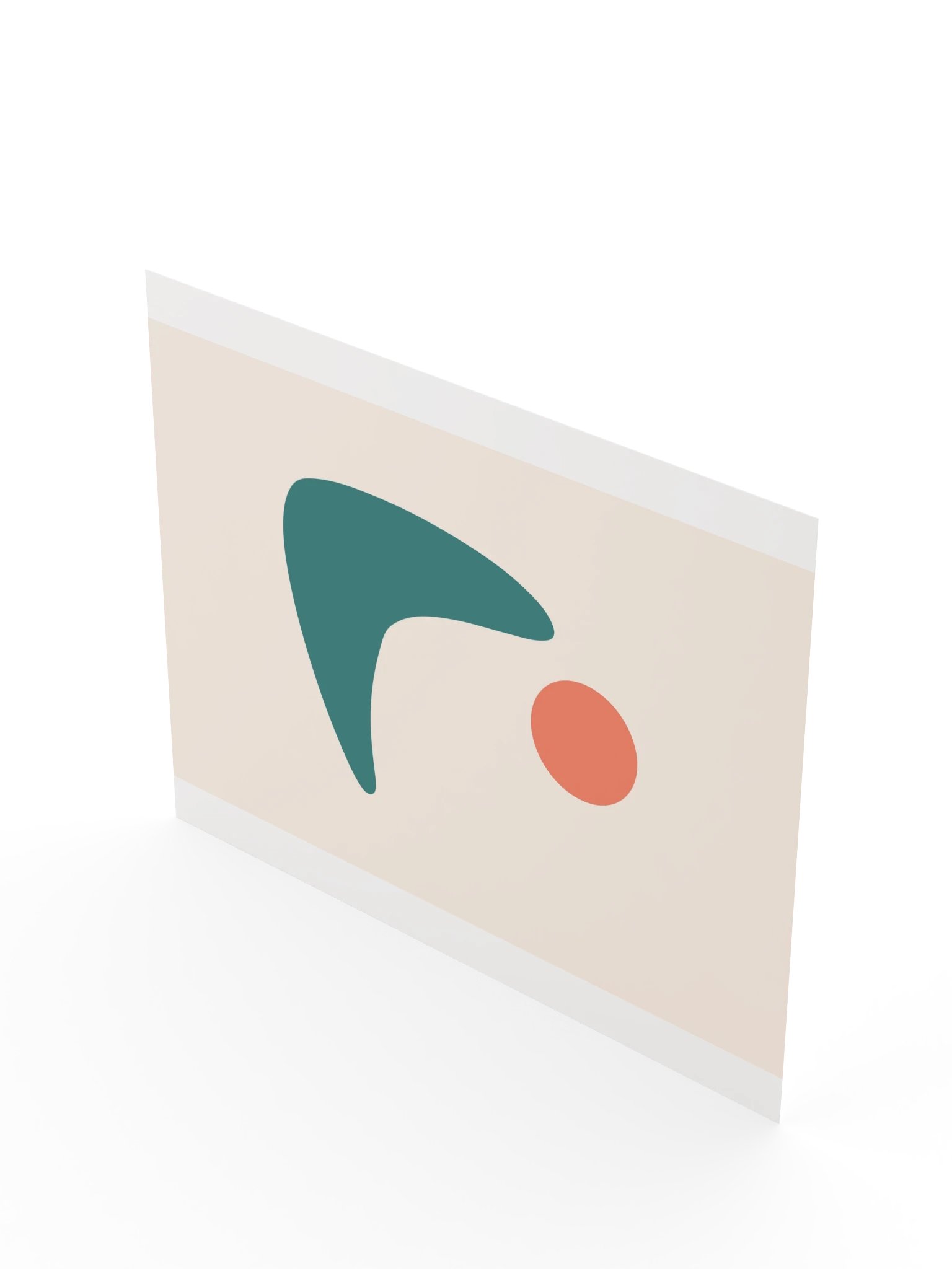 Teal Boomerang Sun Print | Colorful Bathroom Wall Art product image (10)