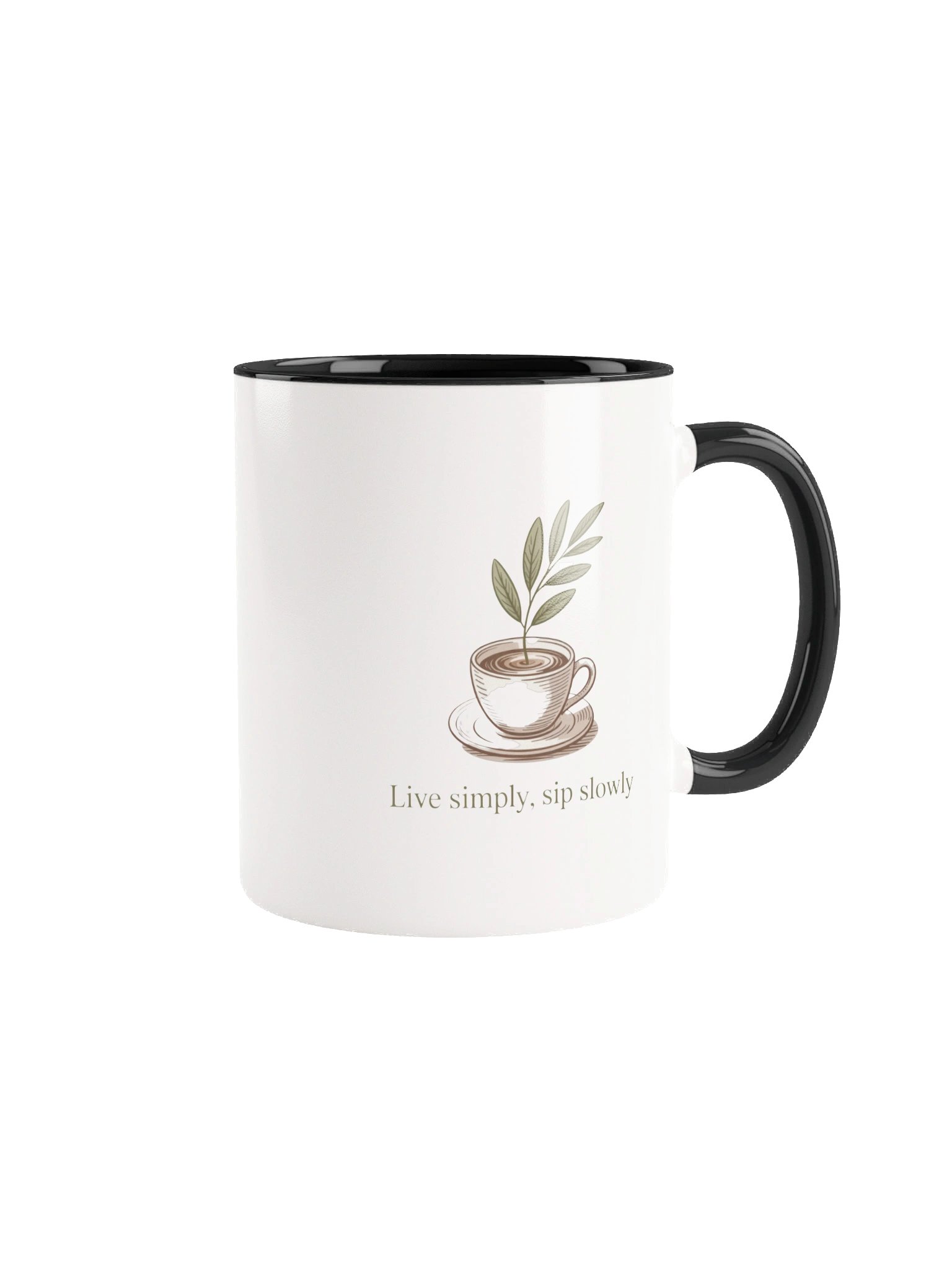 Live Simply Sip Slowly Coffee Mug- with Color Inside product image (1)