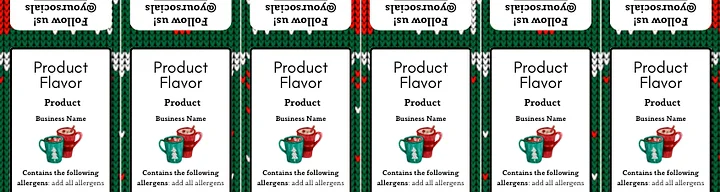 Cozy Knit Christmas Label Templates Bundle product image (2)