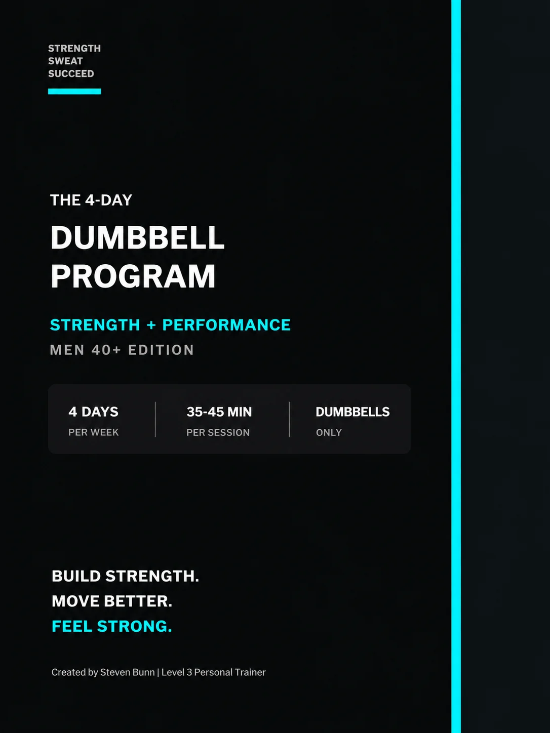 4-Day Dumbbell Fat Loss & Muscle Plan for Men Over 40 product image (1)