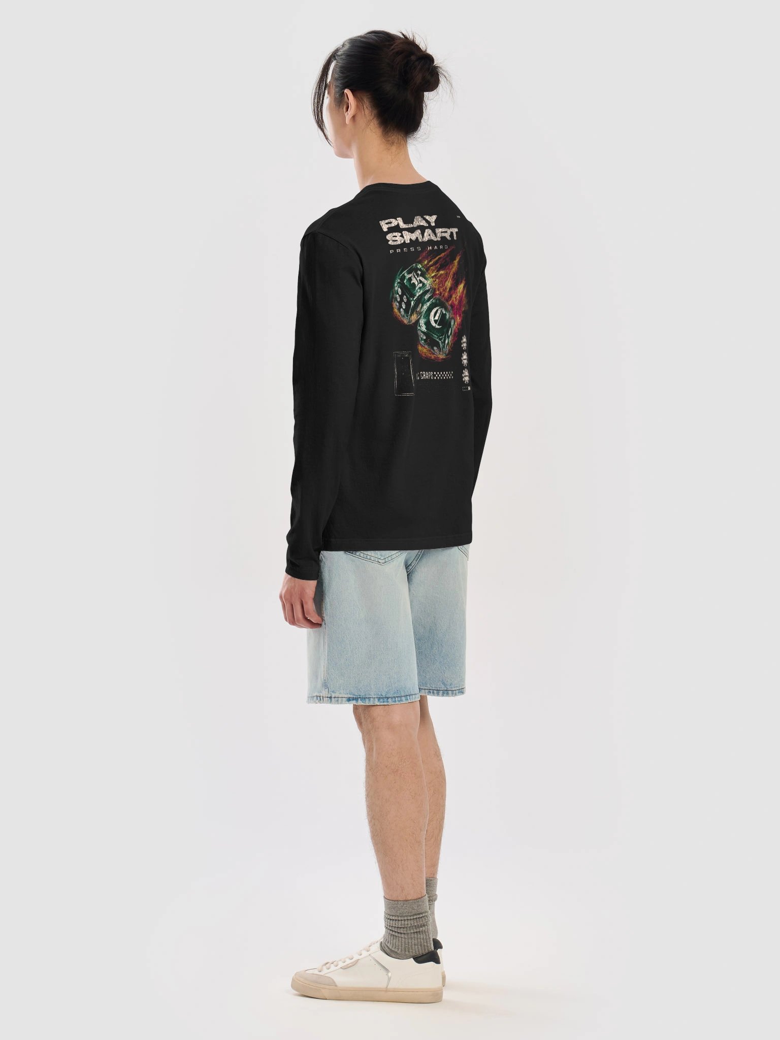 KC Craps Play Smart. Press Hard. Long Sleeve Tee product image (8)