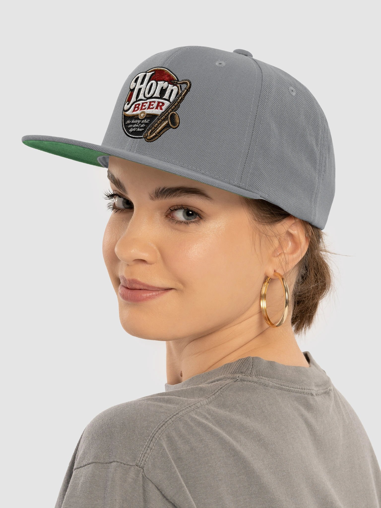 HORN BEER - GREY SNAPBACK product image (5)