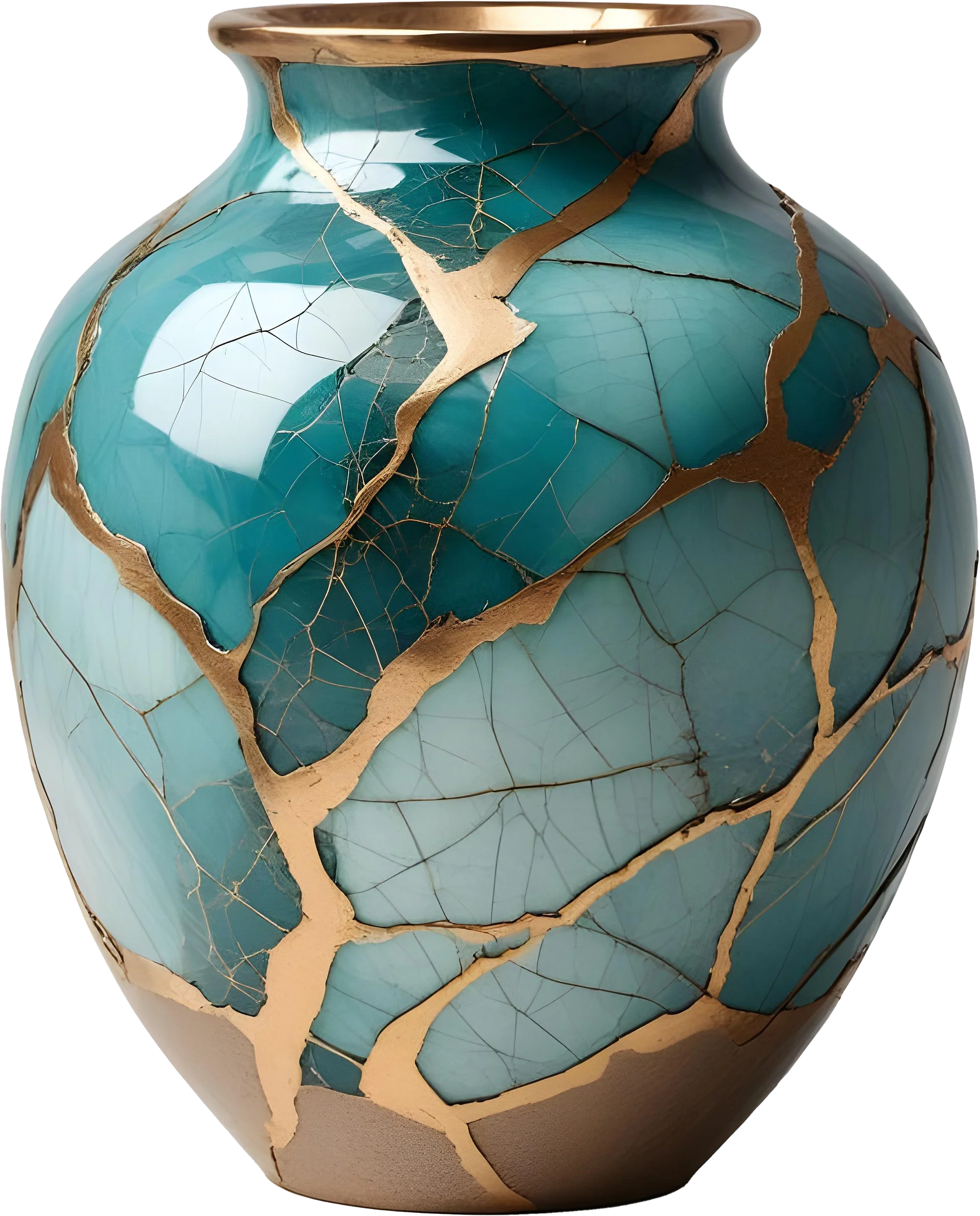 Kintsugi Serenity – Harmony Vase PNG product image (1)
