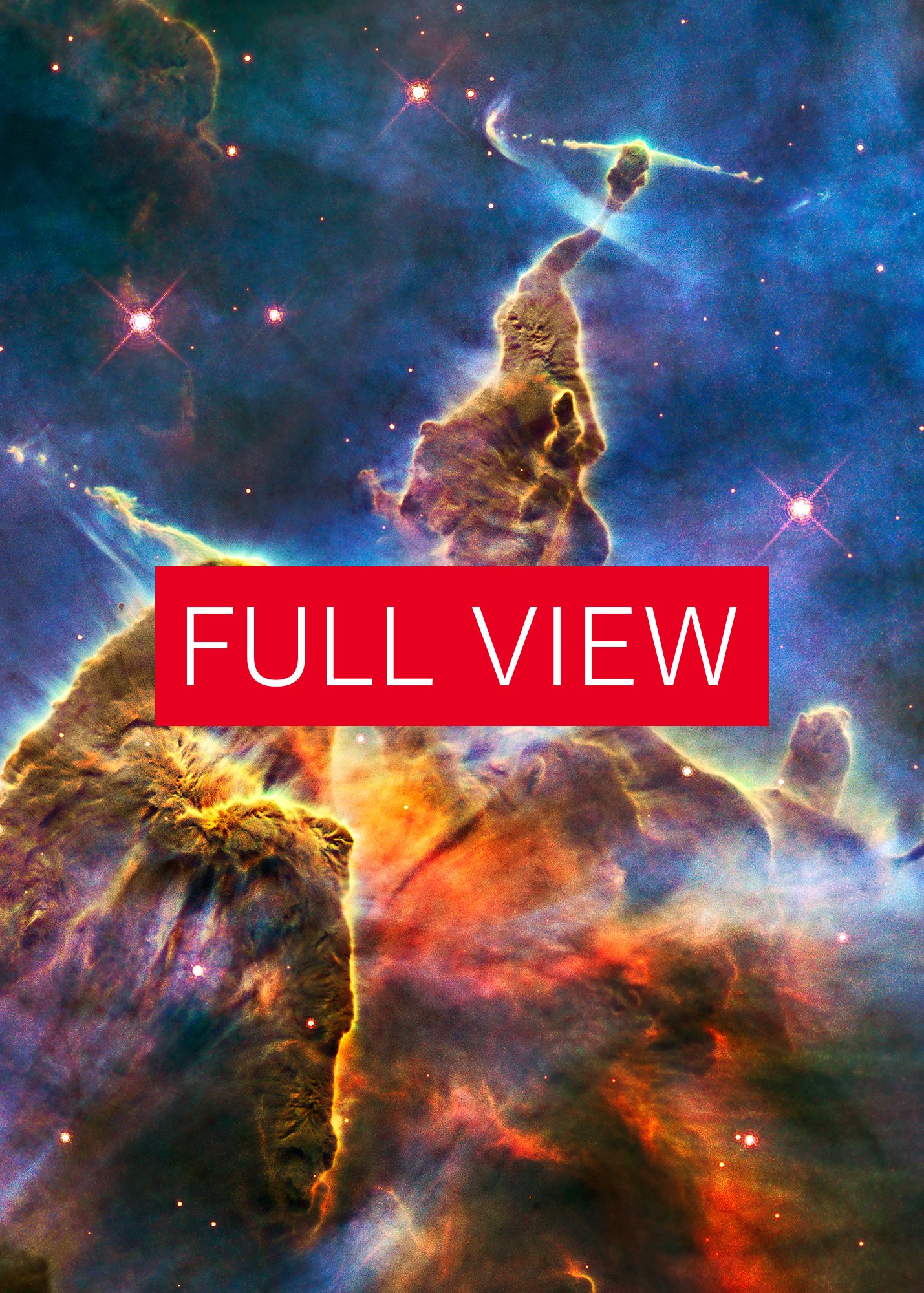 Carina Nebula, Mystic Mountain. HH 901, NASA Hubble Space Telescope — Hi-Res Space poster, science poster, space photo product image (4)