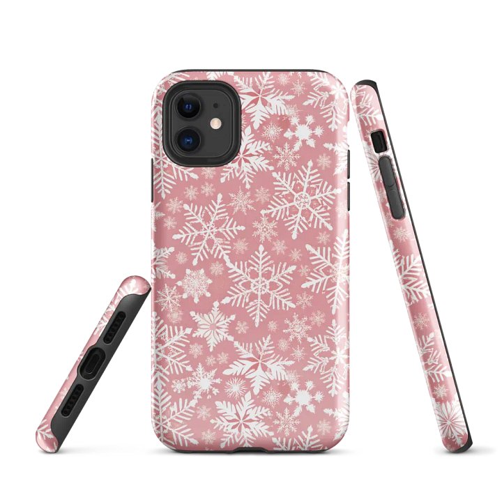 Pink Snowflake Dream Tough Case for iPhones product image (1)