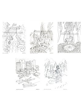 Little Dragons - Digital Coloring Pages
