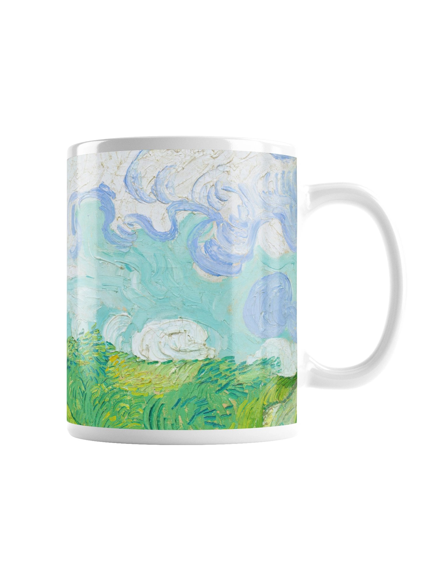 Green Wheat Fields, Auvers (Vincent van Gogh) Mug product image (4)
