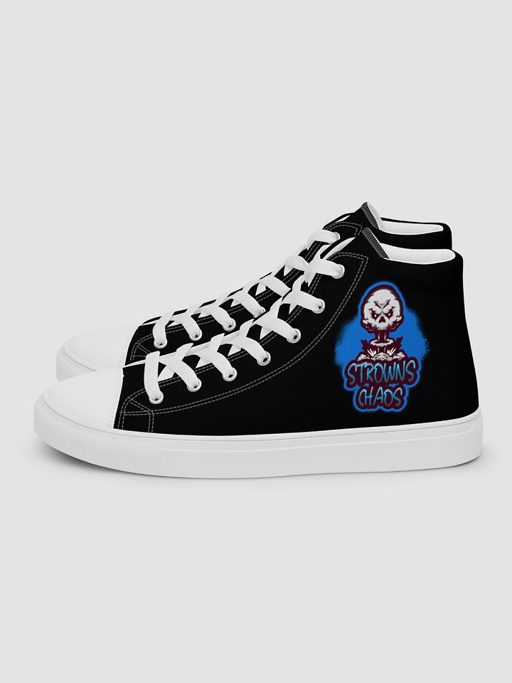 [strowns_chaos] Women;s High Top Canvas Shoes (Black) product image (1)