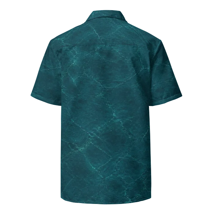 "A701" Teal Ripple Hawaiian Shirt product image (2)