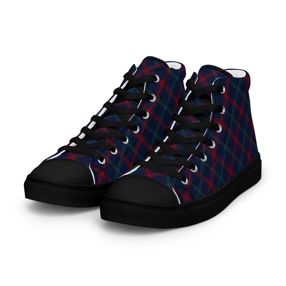 Lynch Tartan Men's High Top Shoes product image (2)