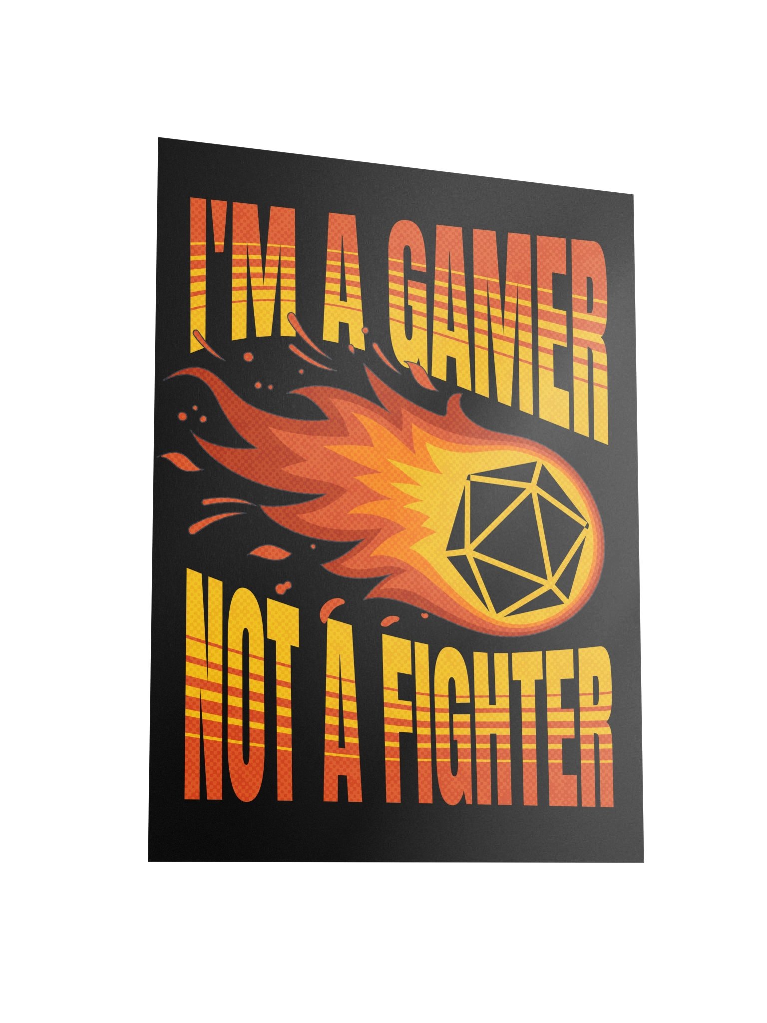D20 Fireball Board Game Room Poster - UNFRAMED product image (3)