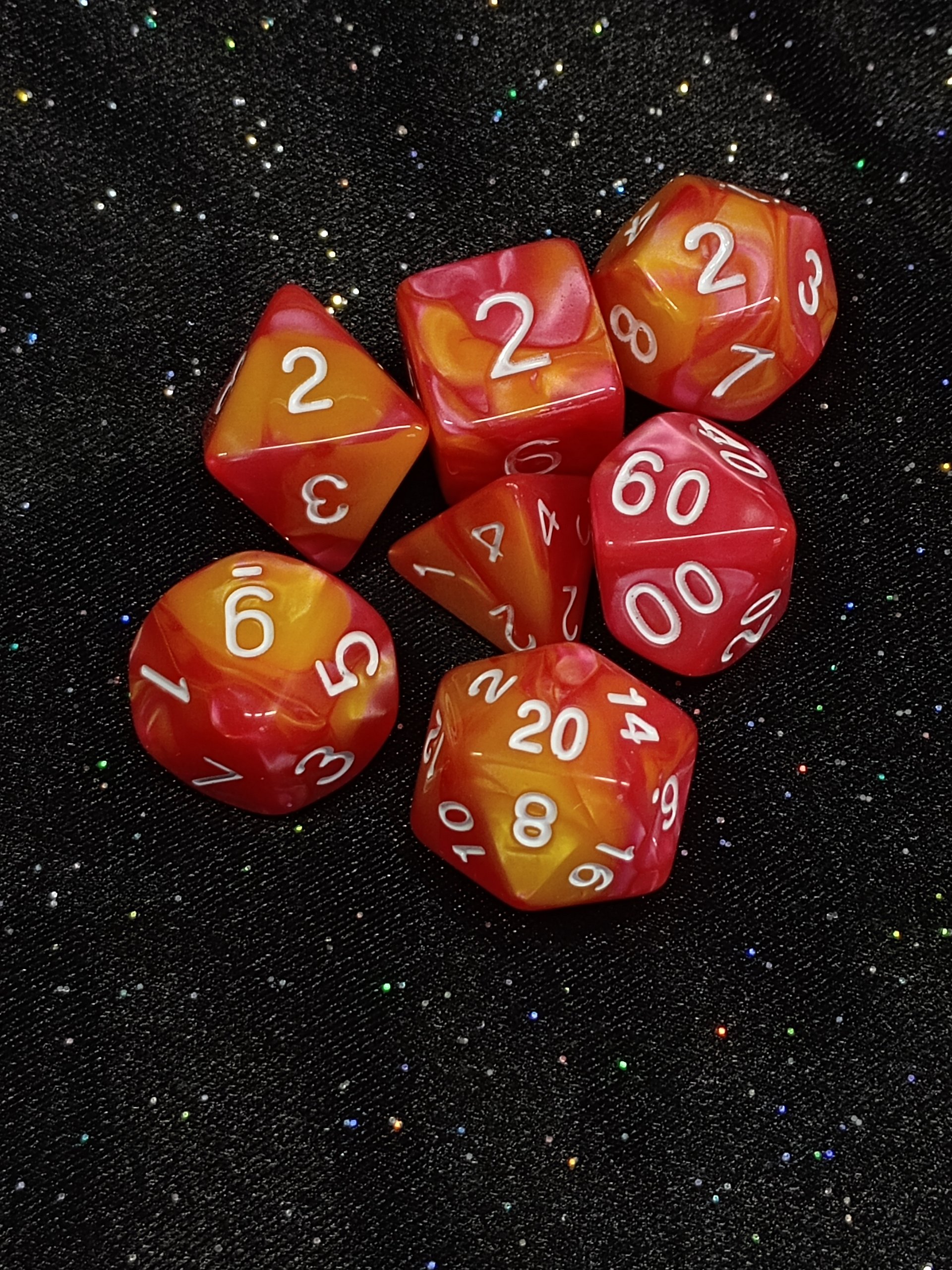 7 Piece RPG Dice - Two-Tone product image (1)