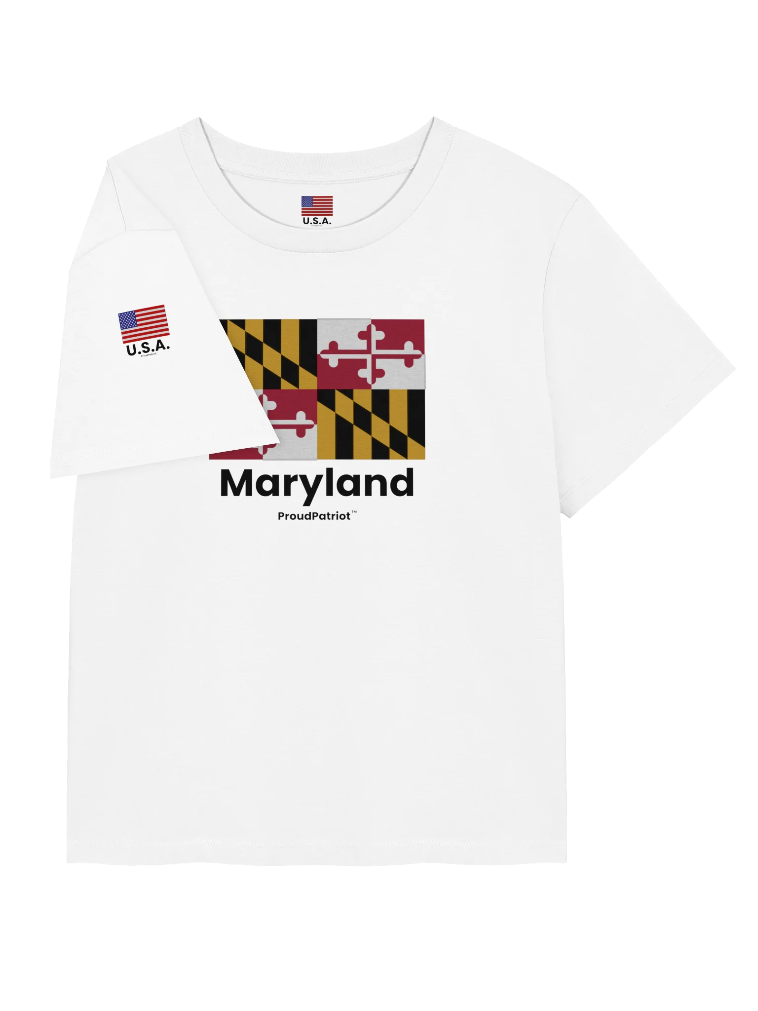 Maryland Women's Ribbed Neck T-Shirt product image (7)