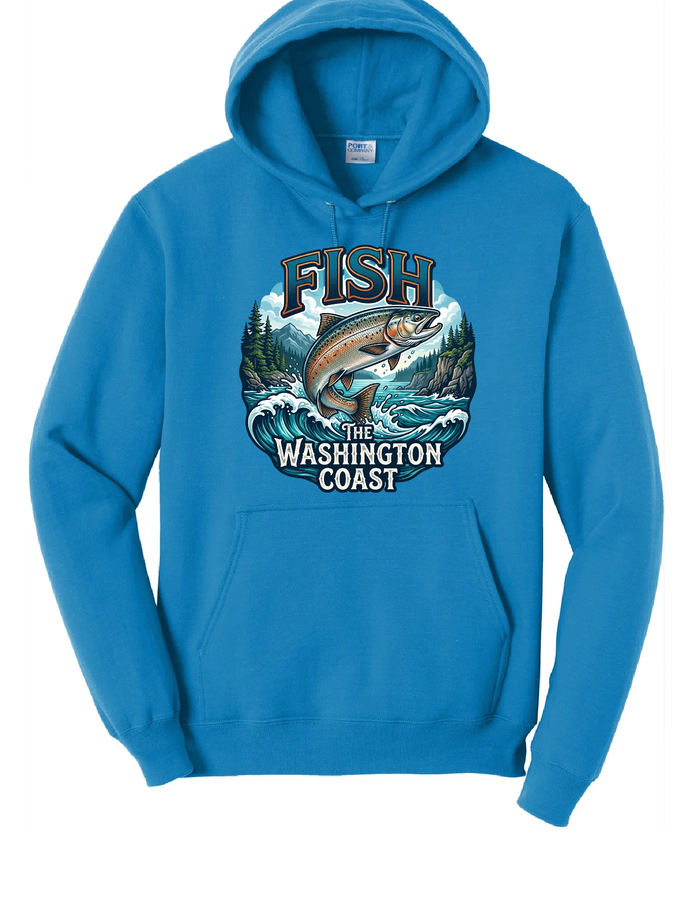 FISH THE WASHINGTON COAST PORT AND CO HOODIE product image (1)