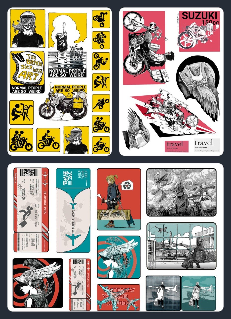 "Total Anthology" Ultimate Artist Sticker Pack / 20 sheets A5 product image (6)