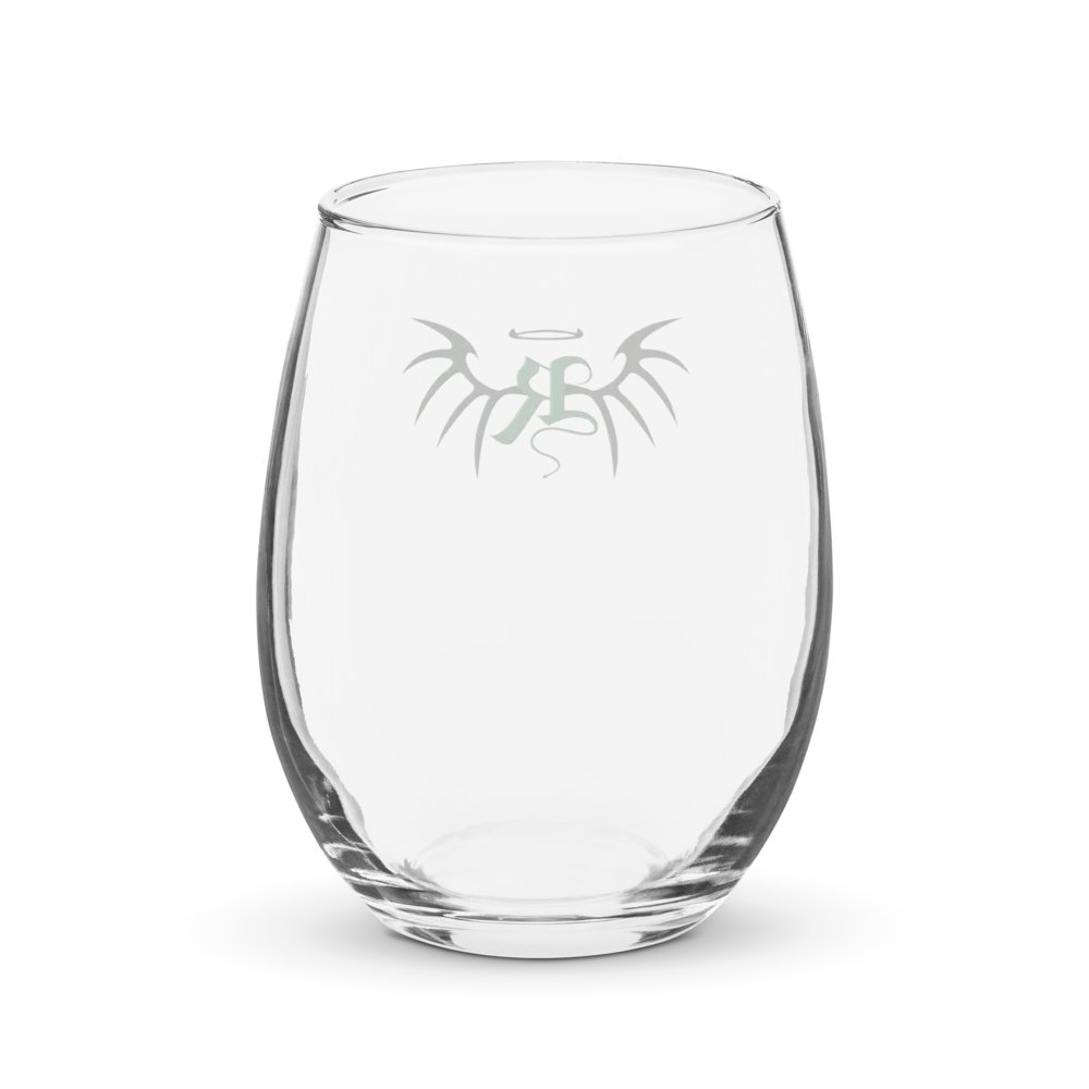RafaZafar Logo Stemless Wineglass (green) product image (2)