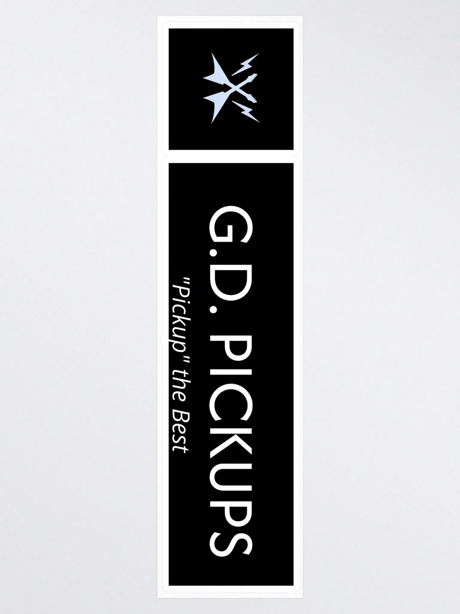 G.D. Pickups Official Logo 15" x 3.75" Sticker product image (3)