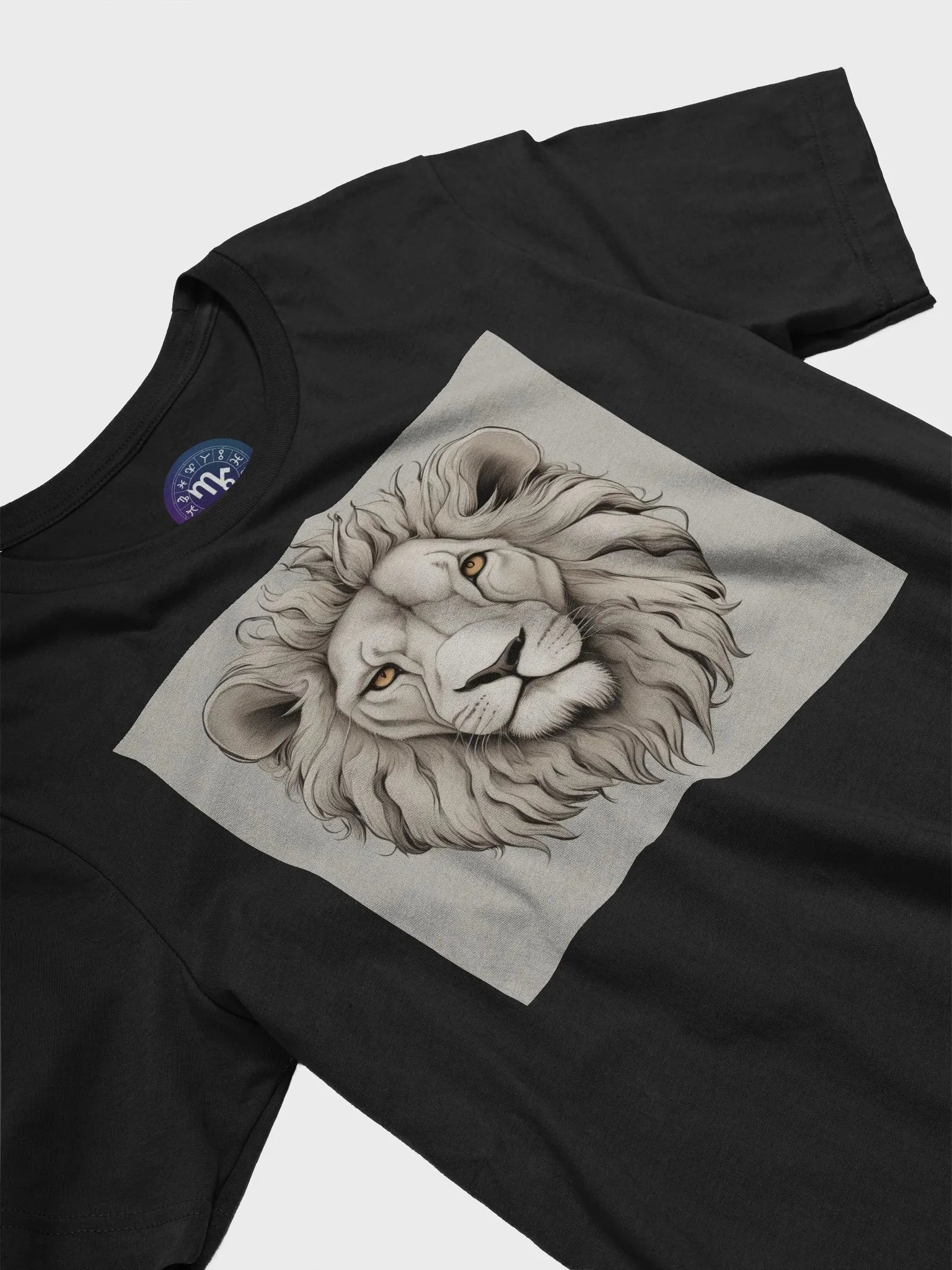 Zodiac Brand Leo Zodiac Unisex T-Shirt - Bold Lion Portrait, Supersoft Fabric product image (5)