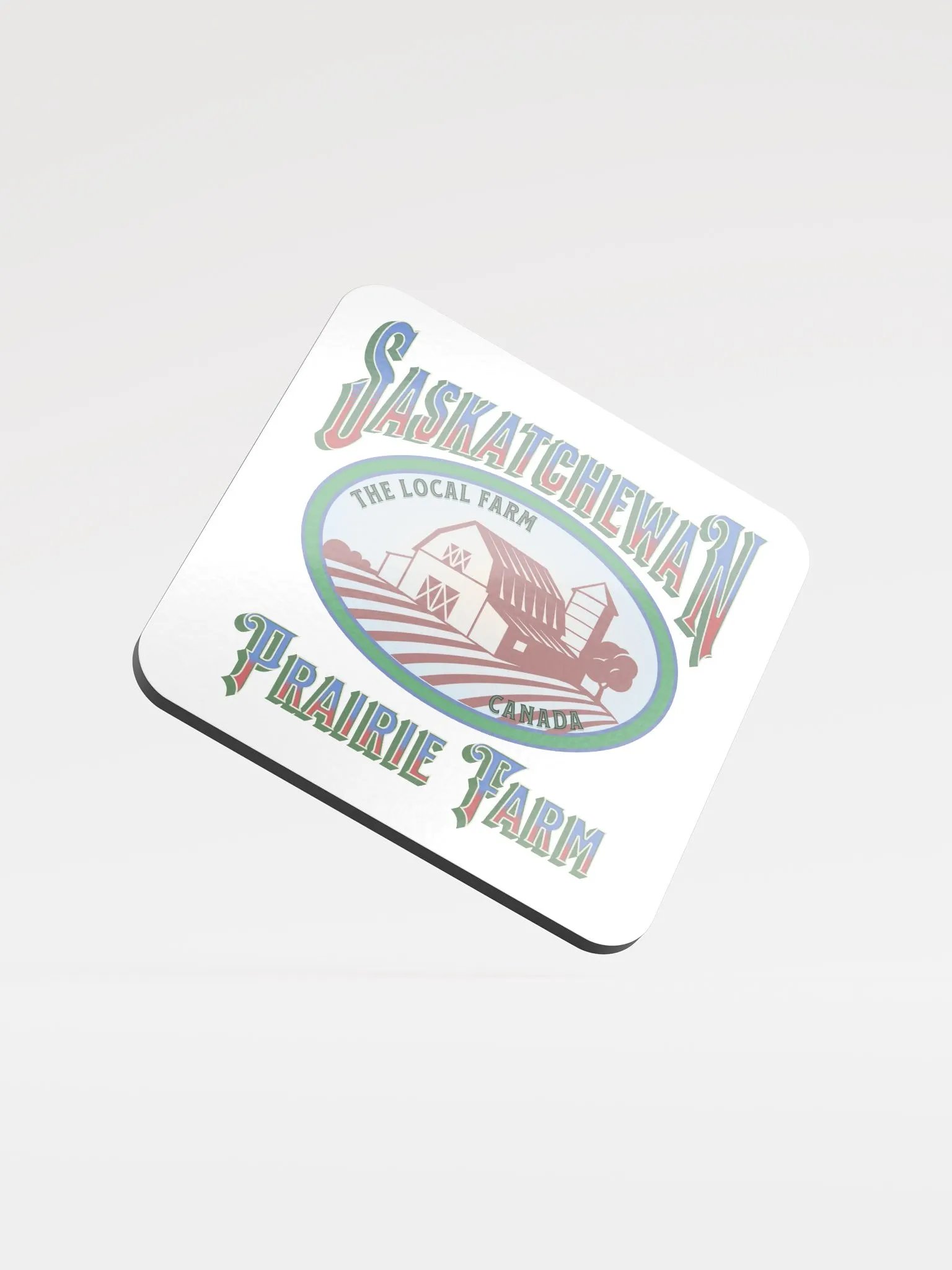 Saskatchewan Prairie Farm Cork Coaster Set product image (2)