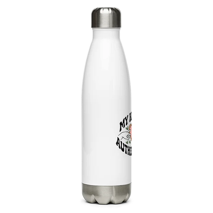 “My Kink Is Authenticity” White Stainless Steel Water Bottle product image (2)
