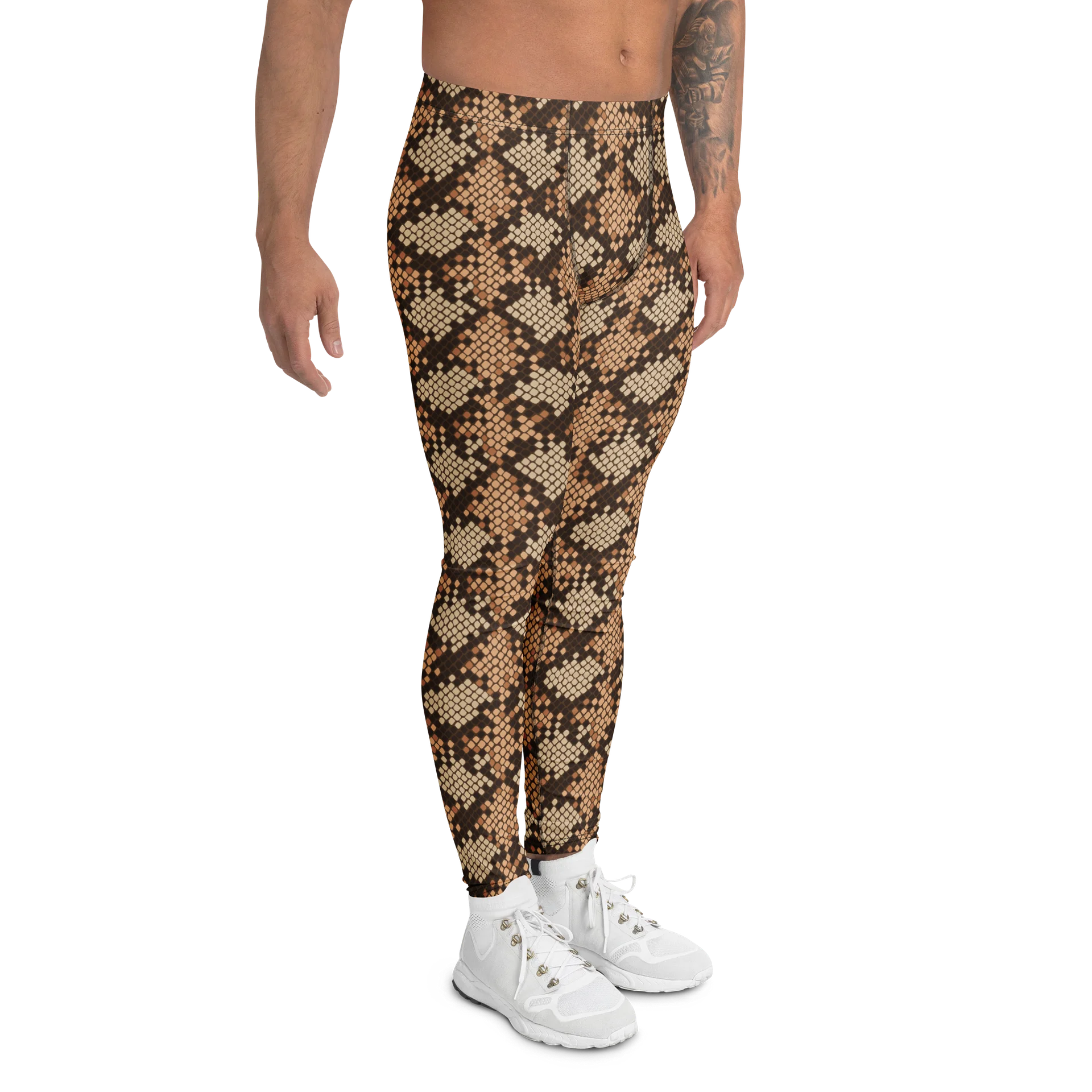 Comfortable Men's Leggings with Bold Snake Print product image (3)
