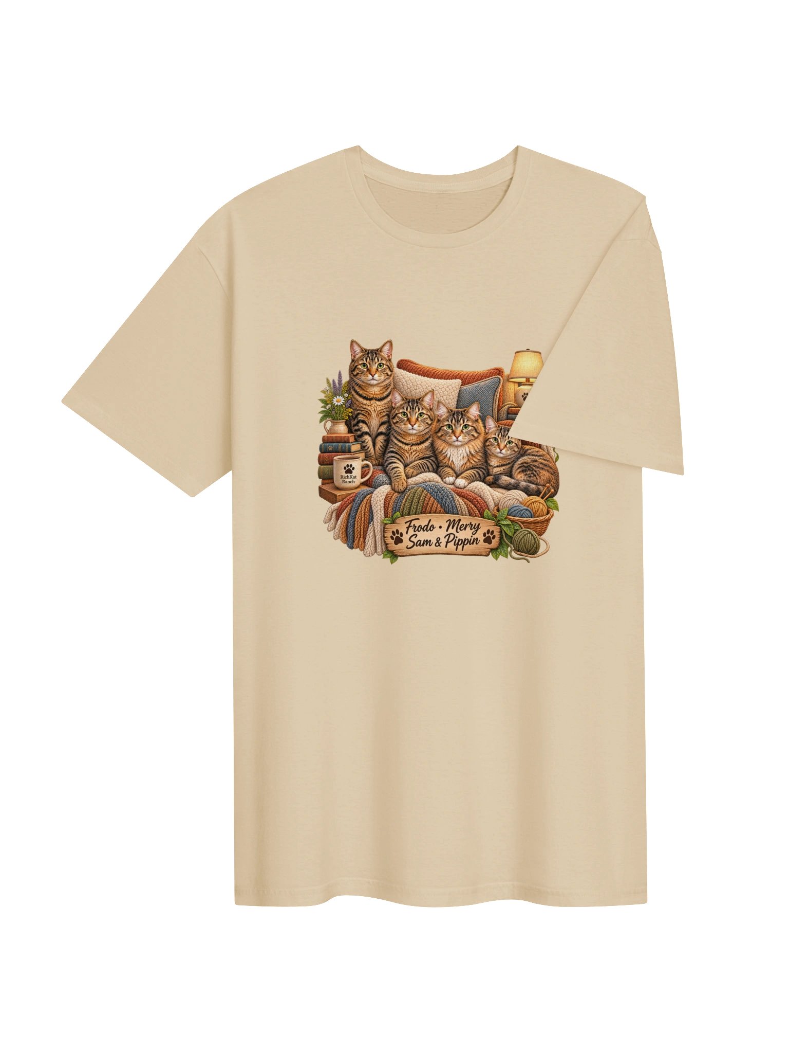 Frodo, Merry, Sam & Pippin Cozy Cats T-Shirt product image (64)