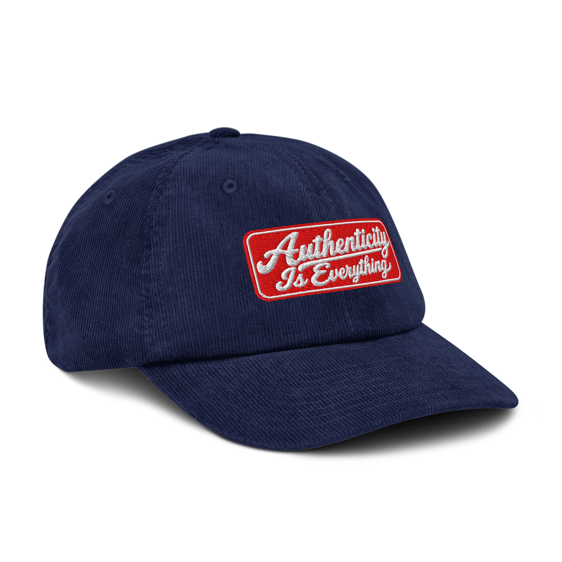 Corduroy hat with script logo product image (6)