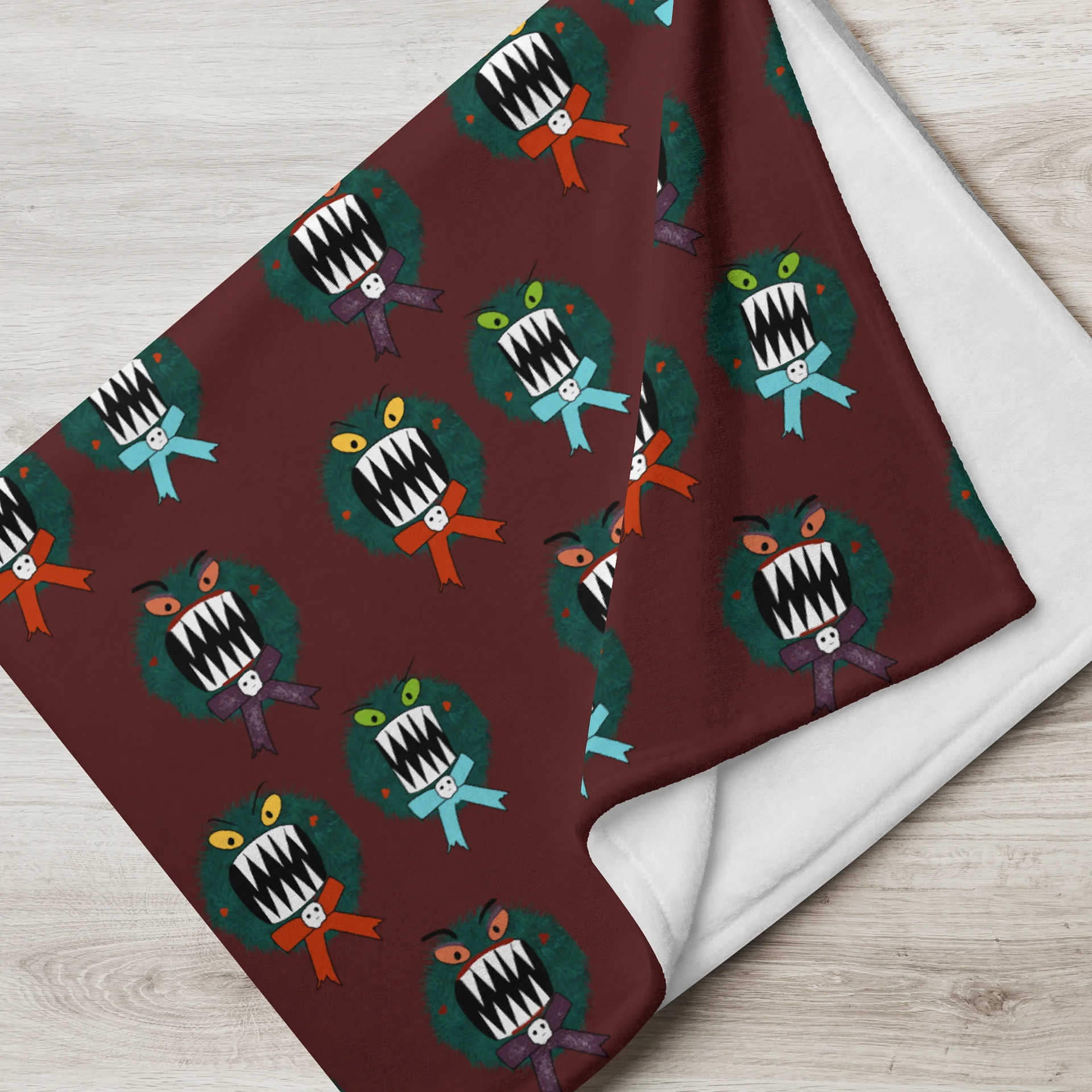Evil Wreath Throw Blanket product image (7)