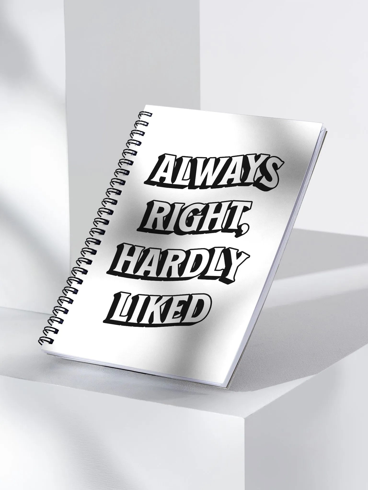 Always Right, Hardly Liked - Funny Witty Spiral Notebook product image (2)