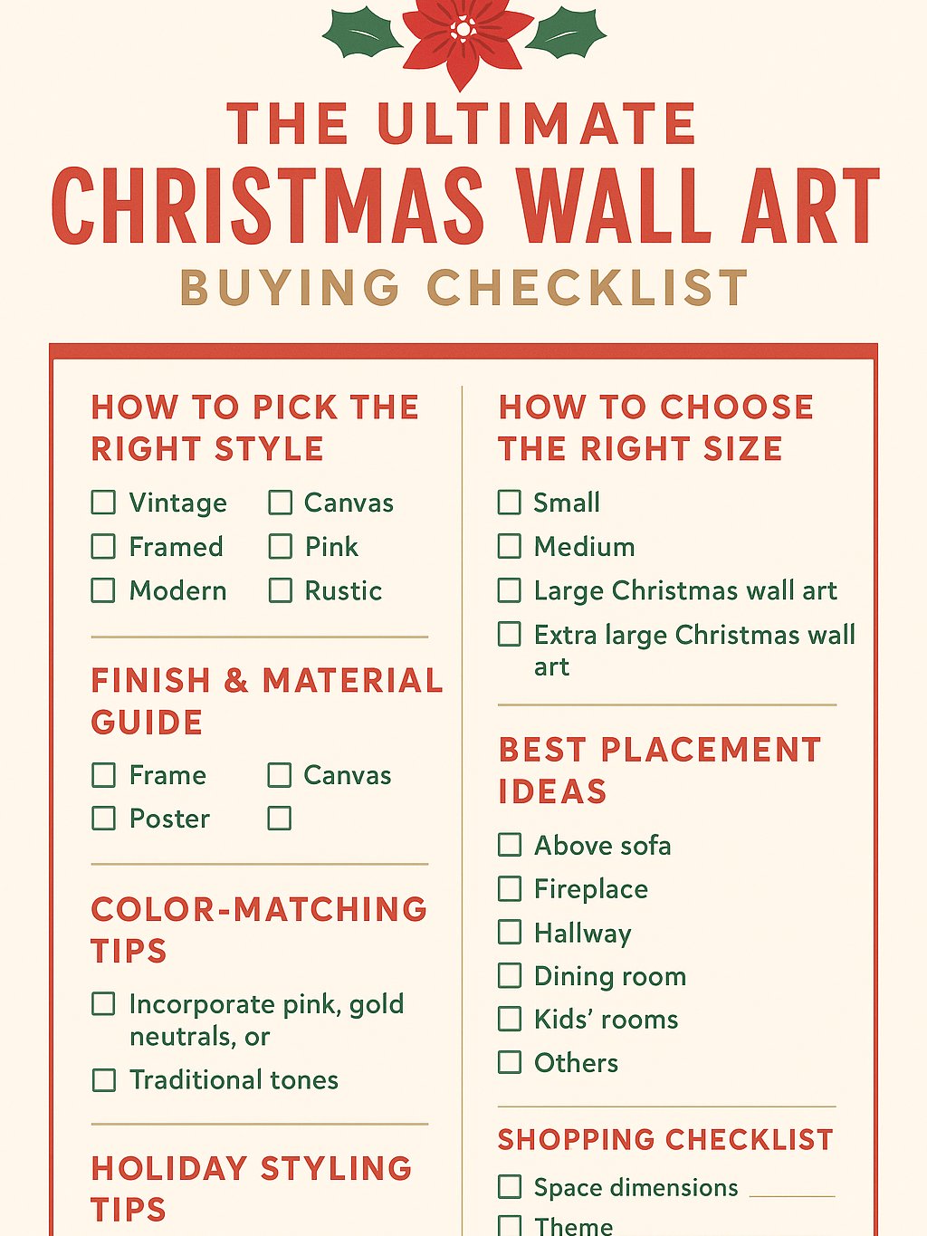The Ultimate Christmas Wall Art Buying Checklist product image (1)