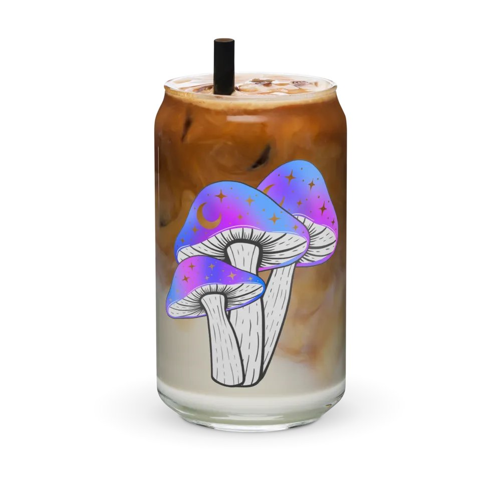 Galaxy Shrooms Glass Cup product image (6)