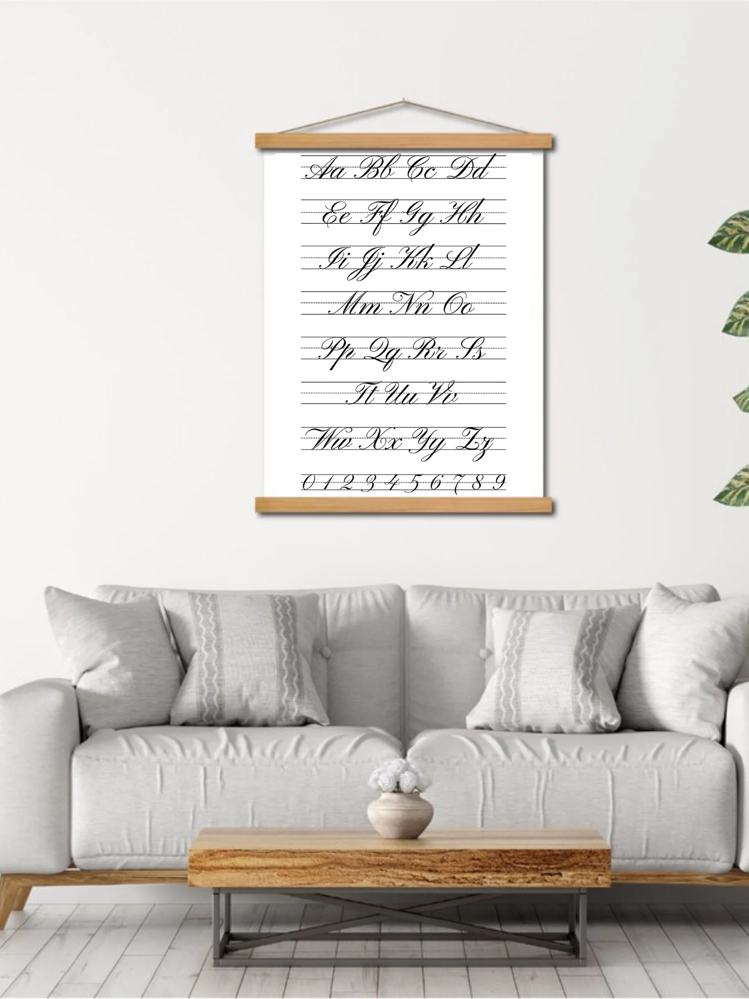 Cursive Alphabet Reference Chart — Wall Poster product image (2)