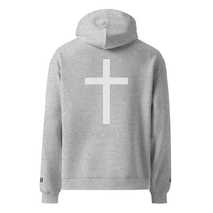 Romans 8:18 Hoodie (Light w/ White Cross) product image (1)