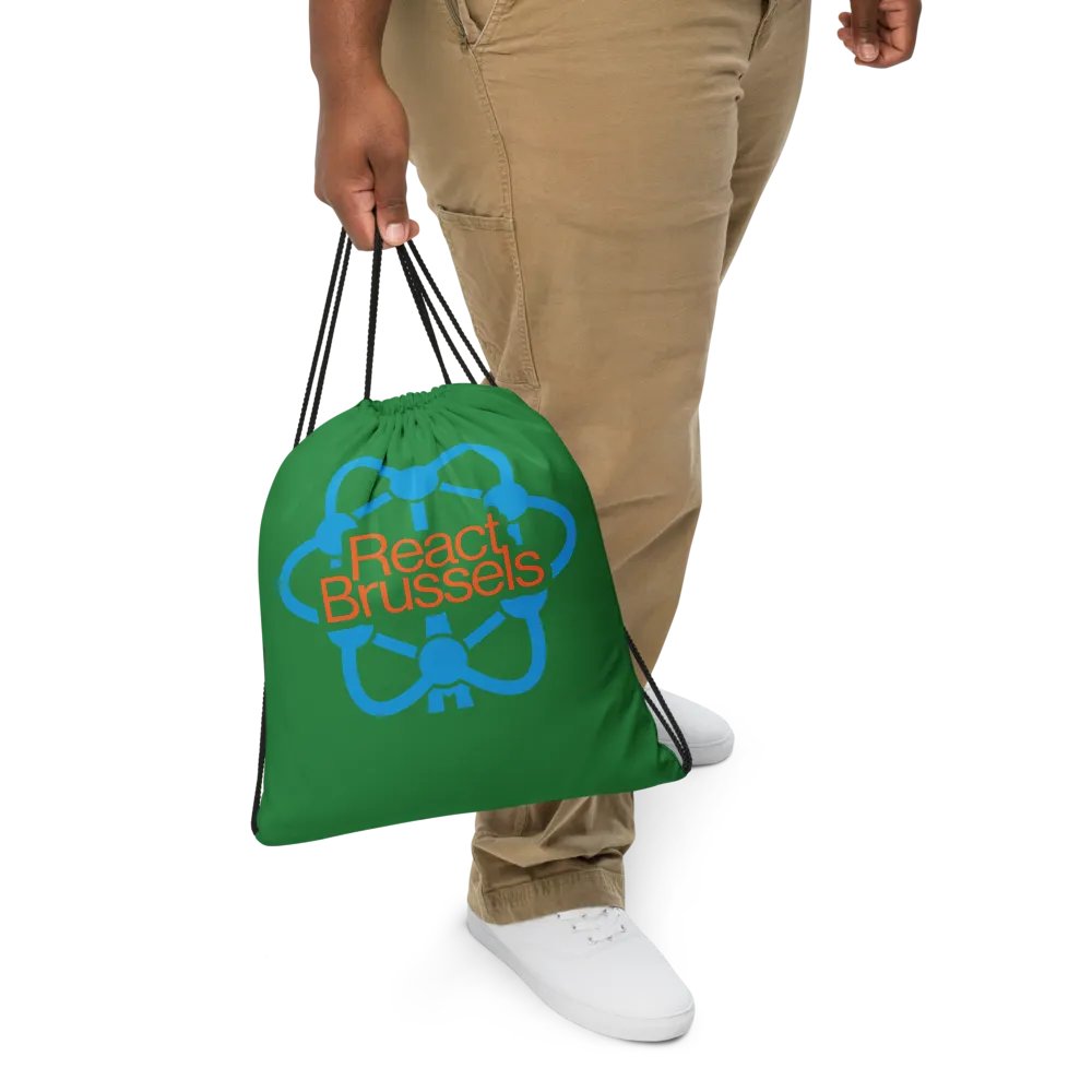 BR All-Over Print Drawstring Bag Green product image (5)