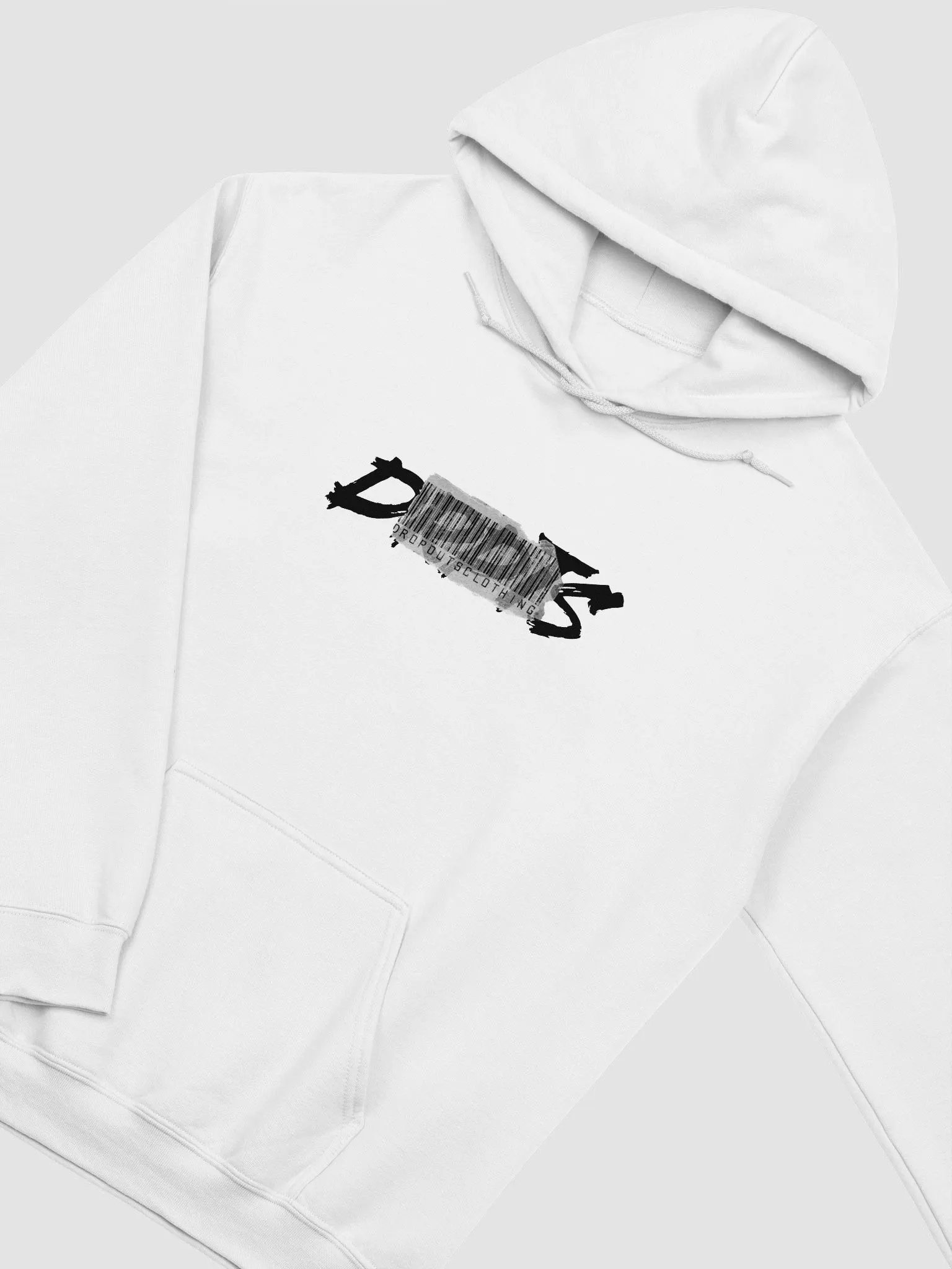 DRPTS BARCODE HOODIE: White product image (2)