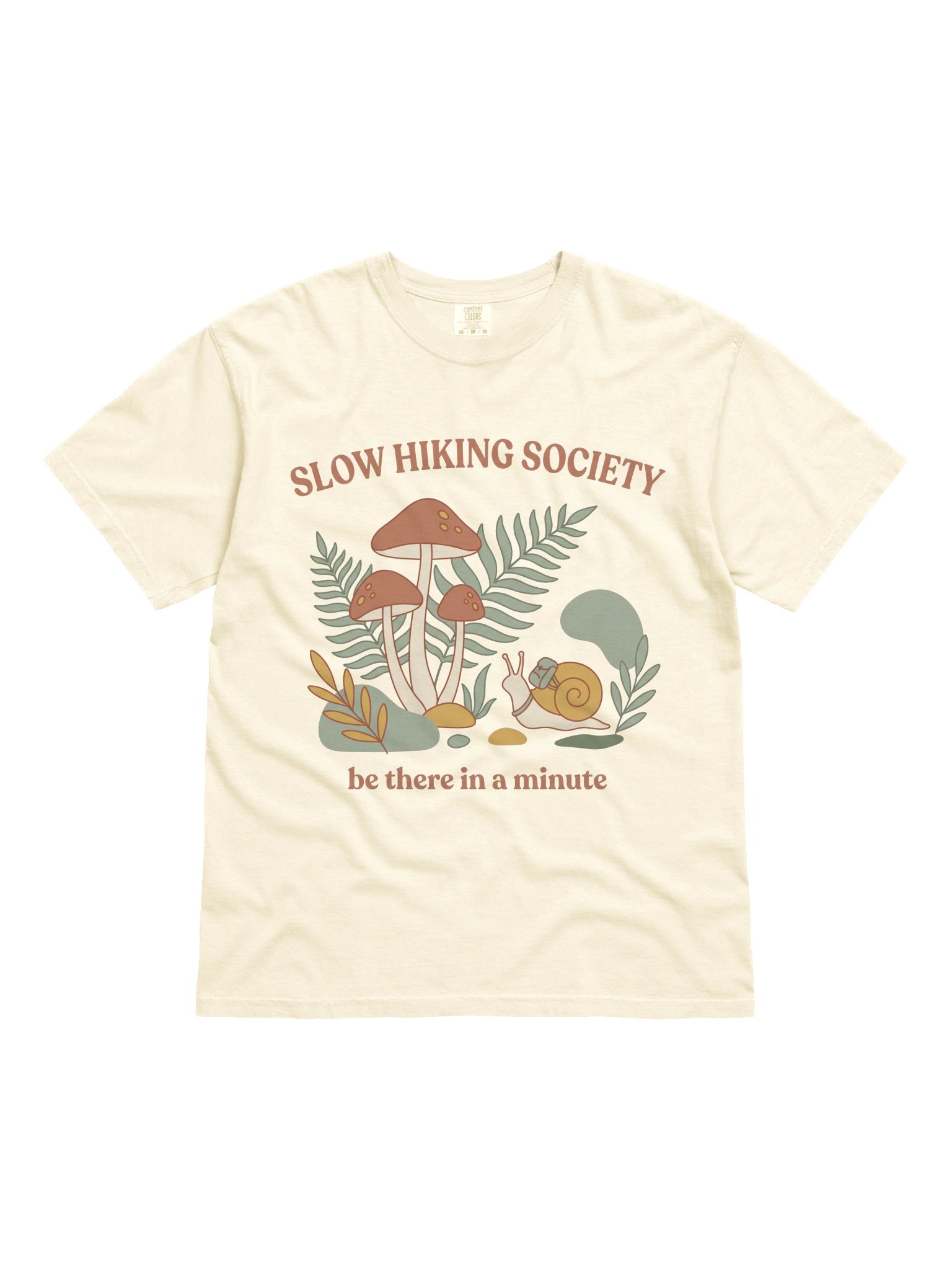 Cute Snail Hiking Shirt – Slow Hiking Society Mushroom Tee product image (10)