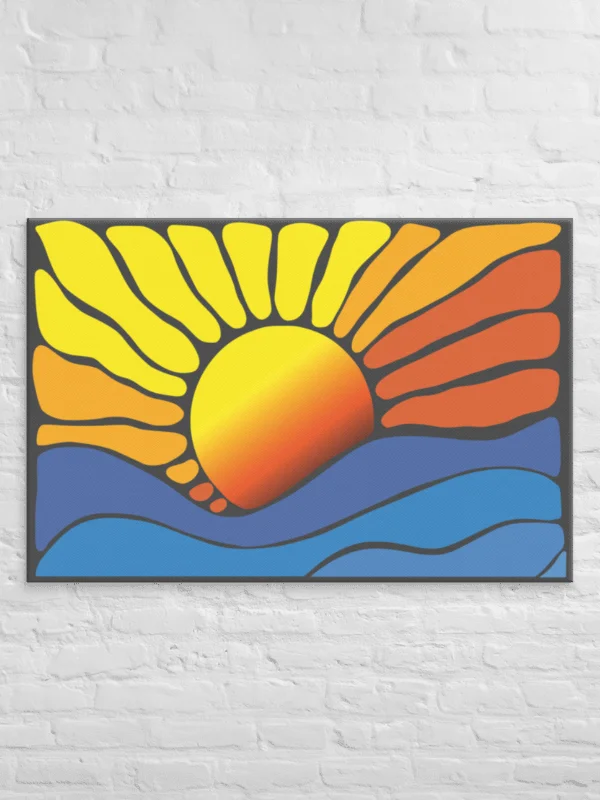 Abstract Sunrise Canvas 2:3 product image (8)