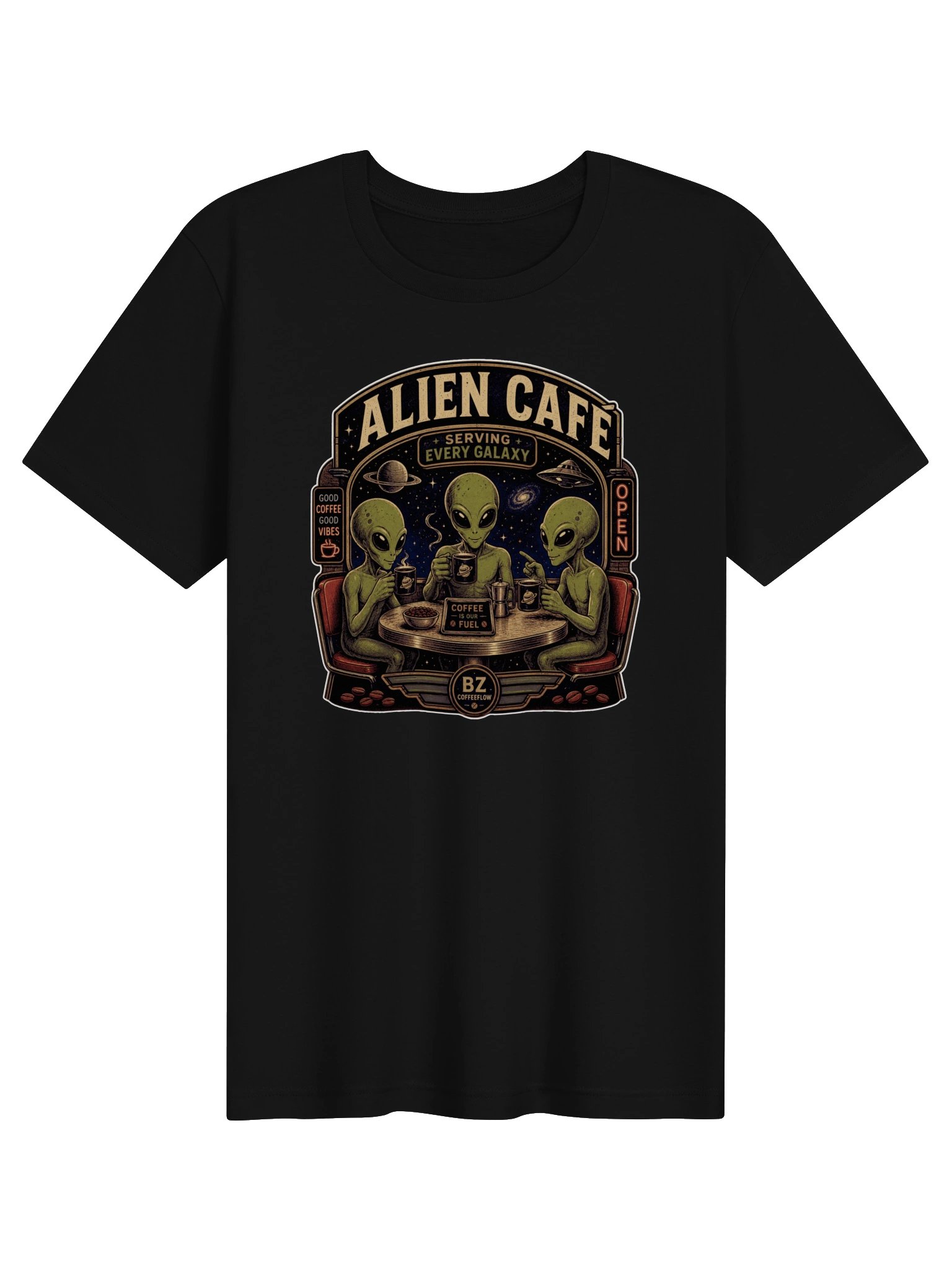 Alien Café – Serving Every Galaxy | Women’s T-Shirt product image (7)