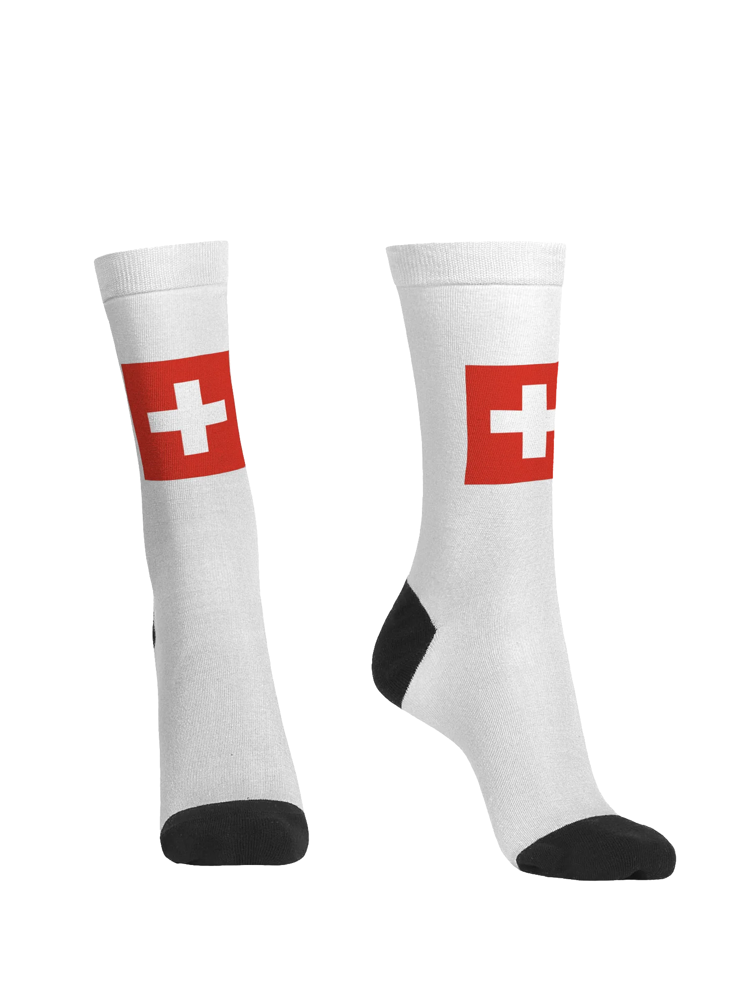 Swiss Flag Crew Socks 🇨🇭 | Switzerland Travel Edition product image (2)