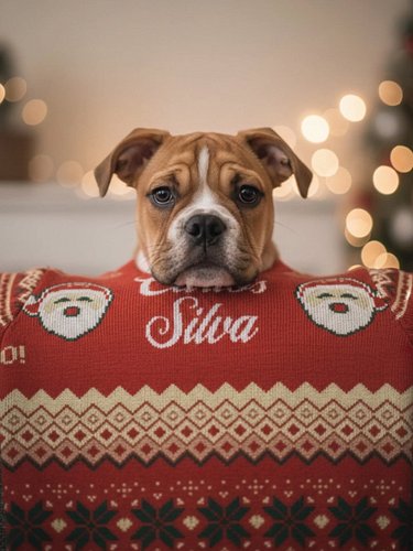 ✨ Our KNITTED CHRISTMAS SWEATER CLASSIC FIT are here — fully customizable! ✨

Perfect for keeping your best friend close this...
