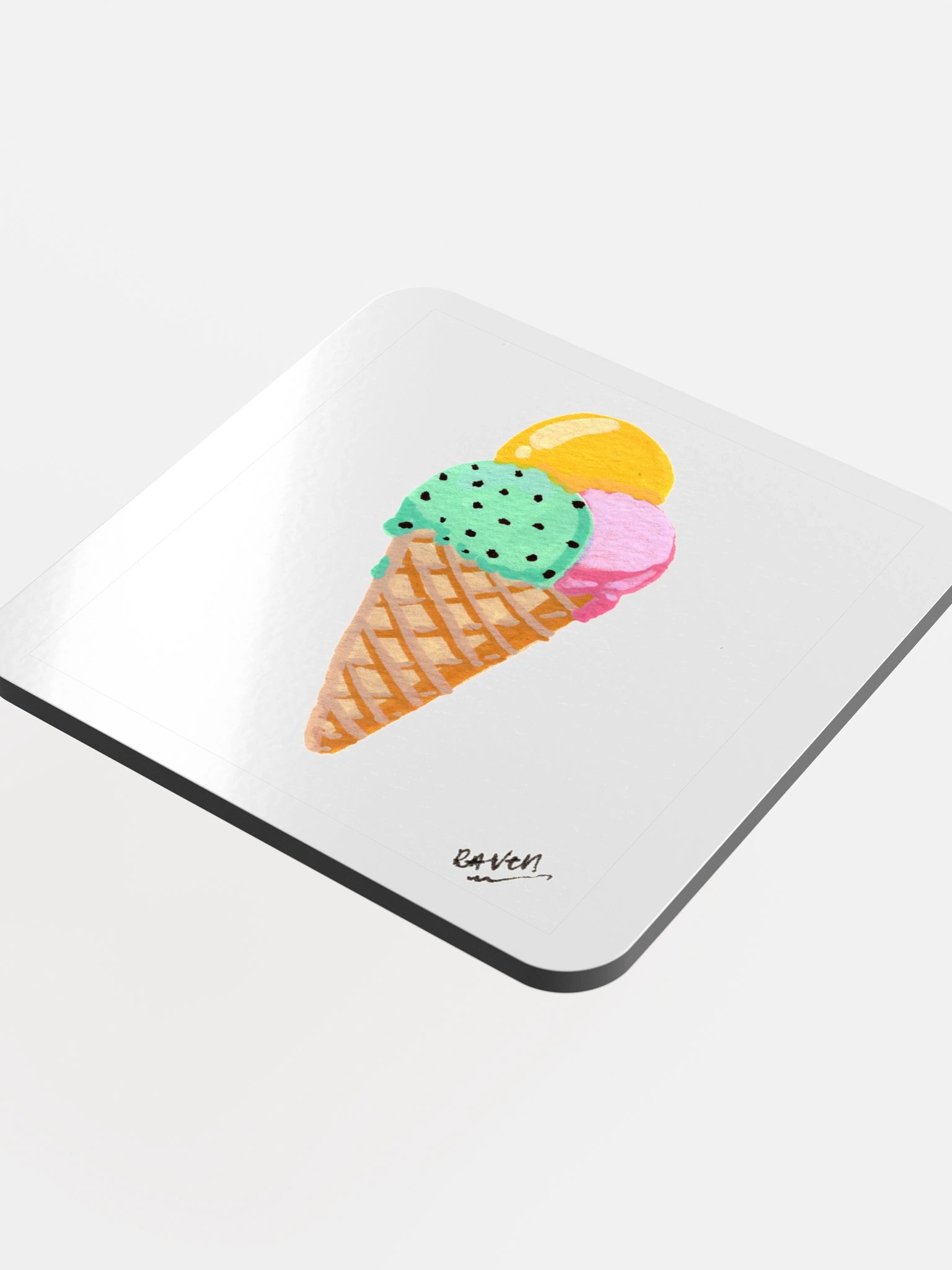 Ice Cream Cone with Colourful Scoops product image (4)