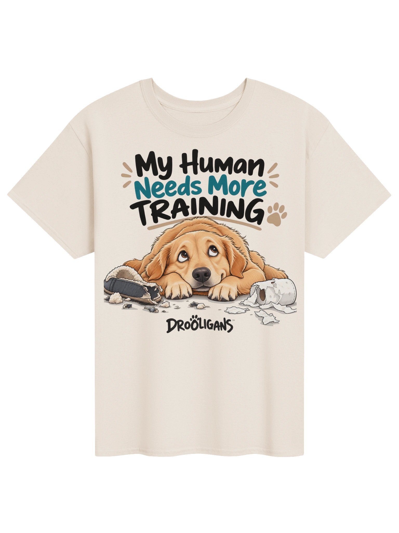 My Human Needs More Training – Funny Dog T-Shirt product image (1)