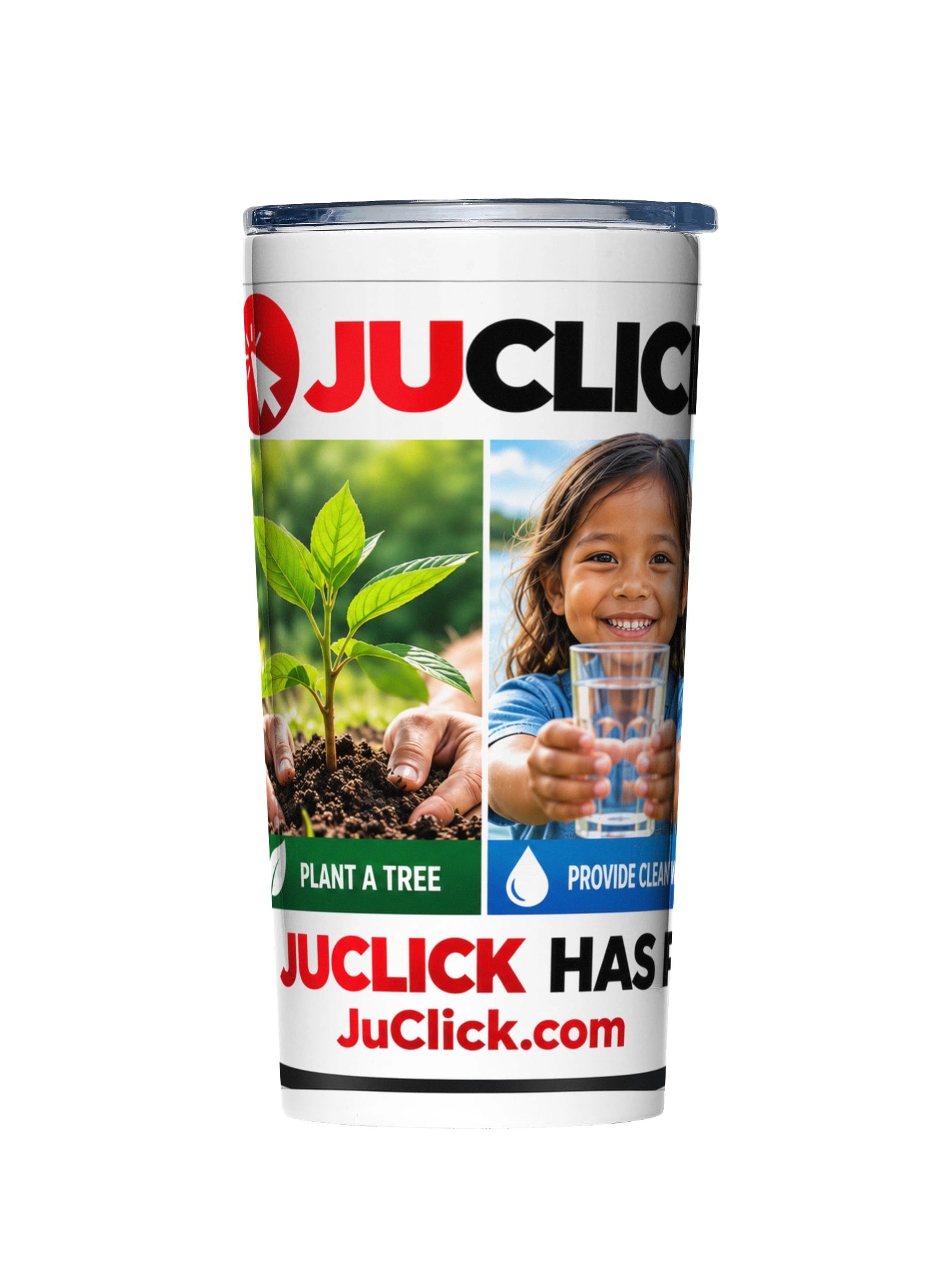 JuClick™ Four Causes 20 oz Stainless Steel Tumbler product image (1)