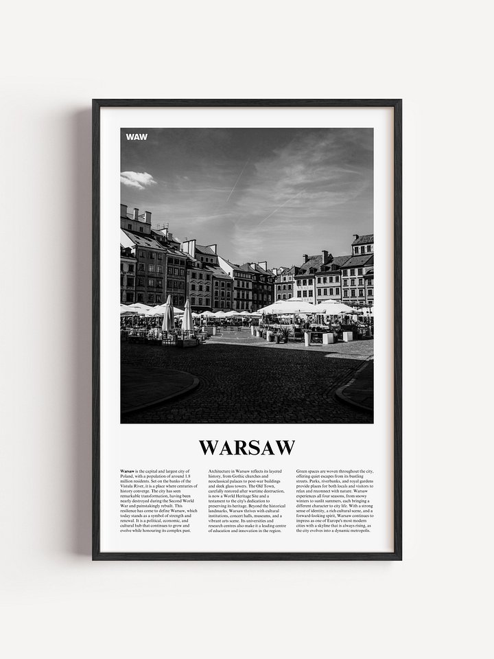 Warsaw 03 Newspaper Poster | Framed product image (1)