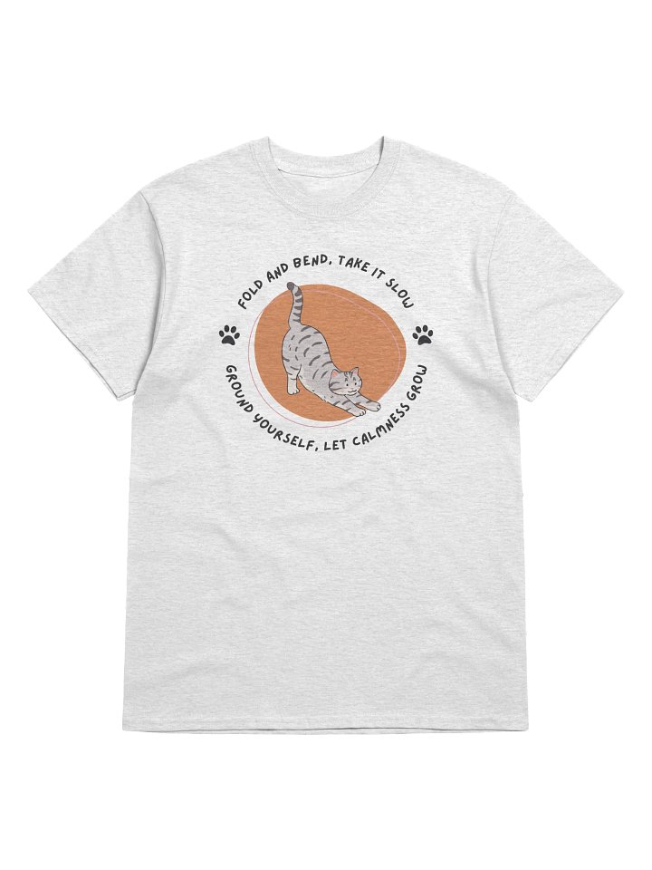 Cat Yoga Mantra Tee: Embrace Calmness product image (1)