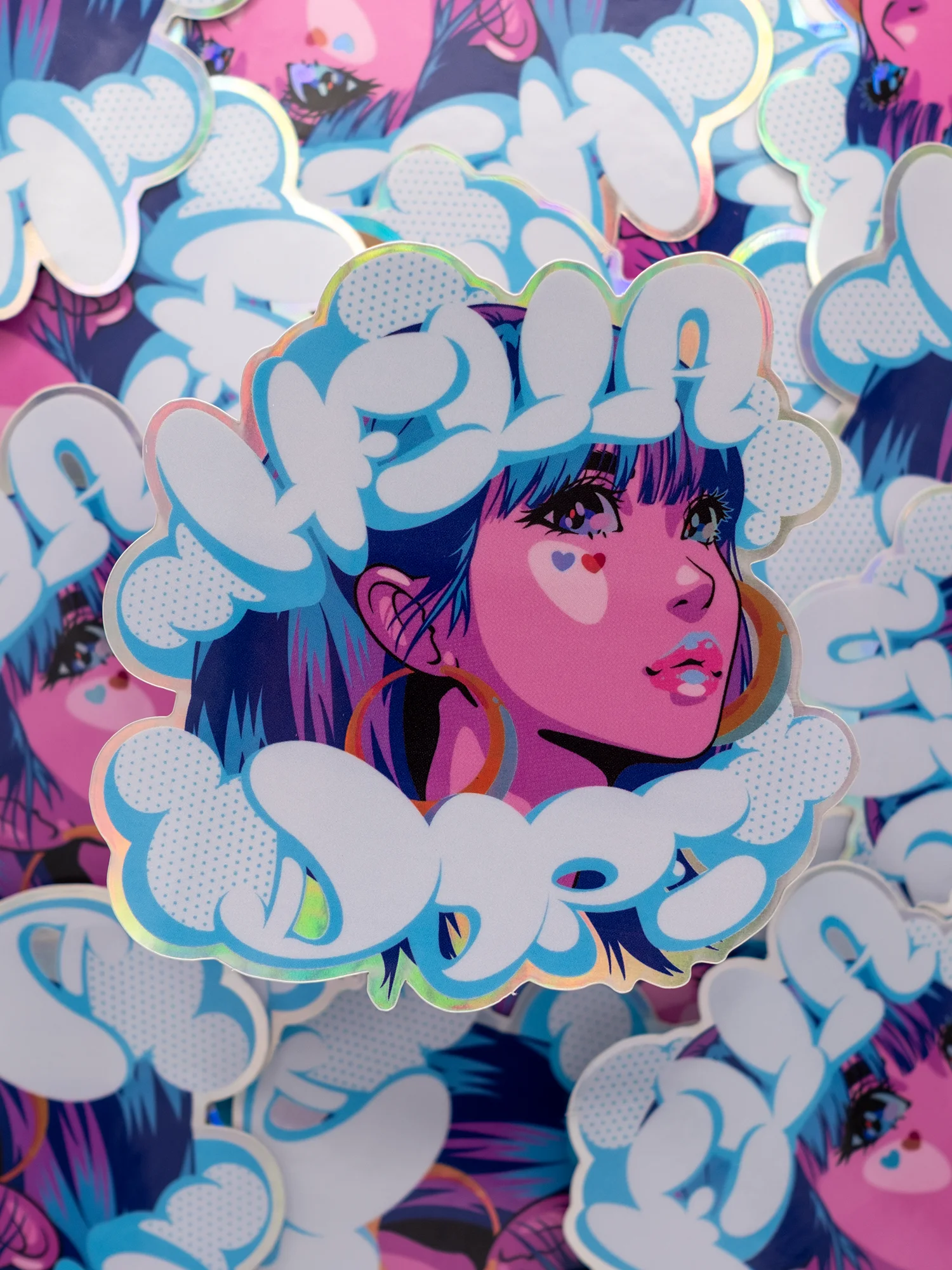 HELLA DOPE 4" Vinyl Sticker (Hologram) product image (1)