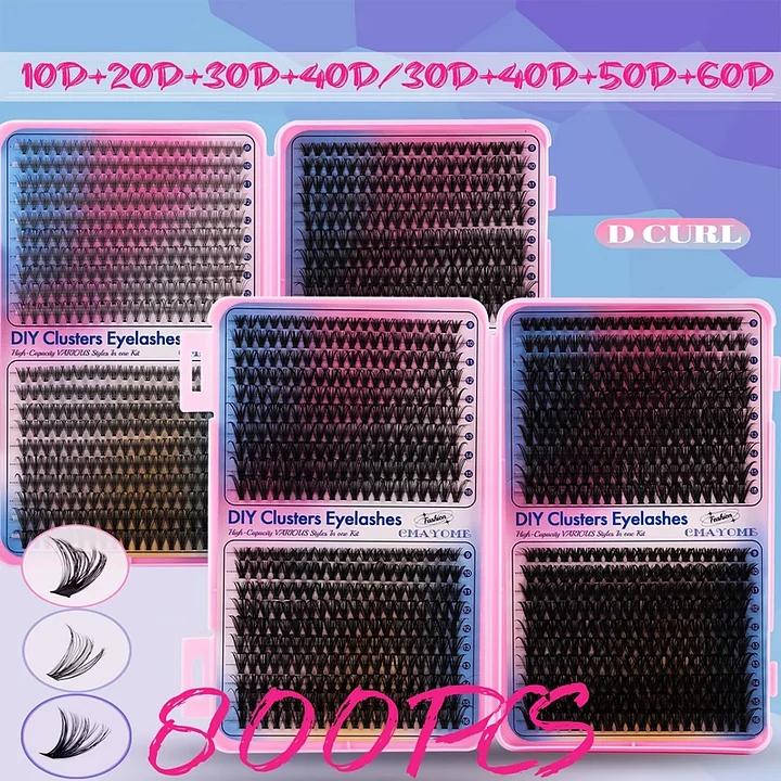 800 Piece Eyelashes Cluster Kit product image (2)