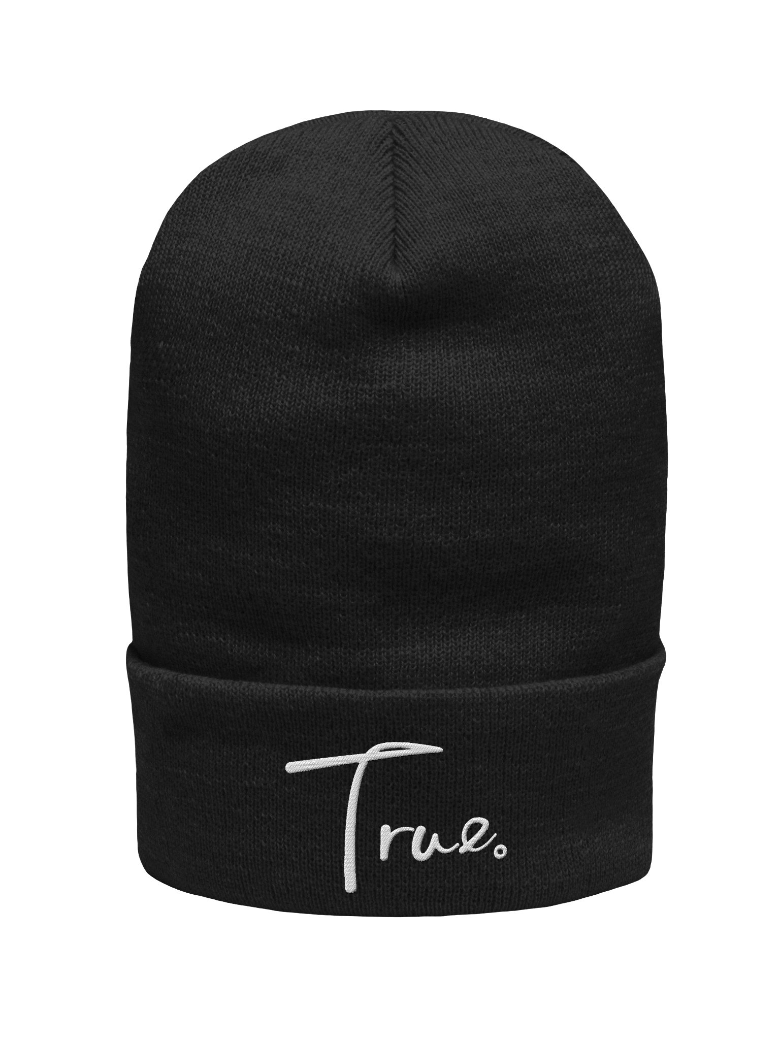 Edge Beanie — in Black + Whisper White product image (1)