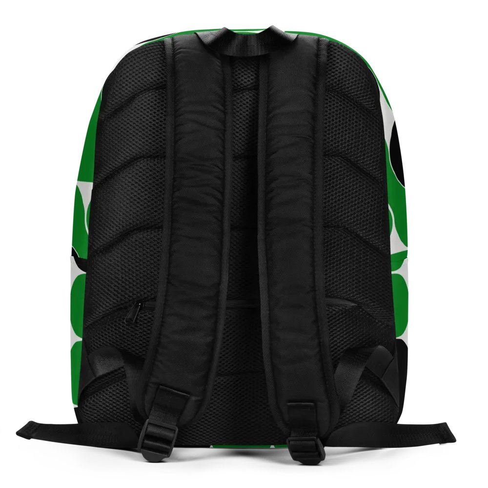 Green & Black Circles All-Over Print Minimalist Backpack product image (10)